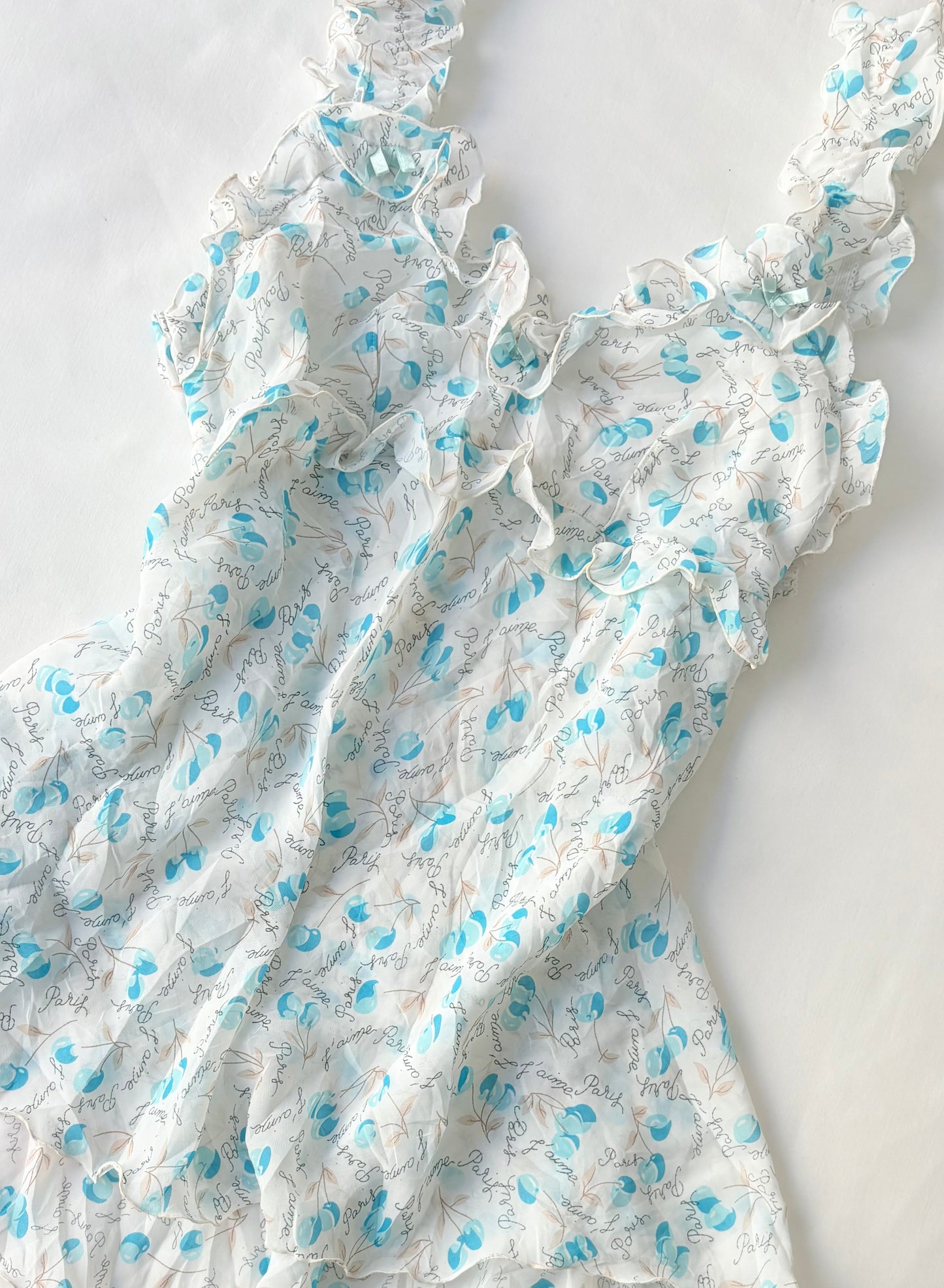 00’s Lecien ruffle floral top | Size 14