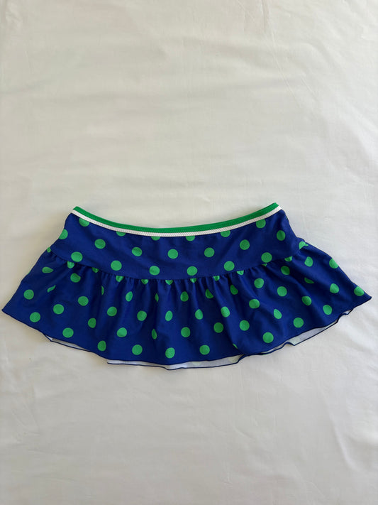 00’s Blue and green micro skirt | Size 6-8