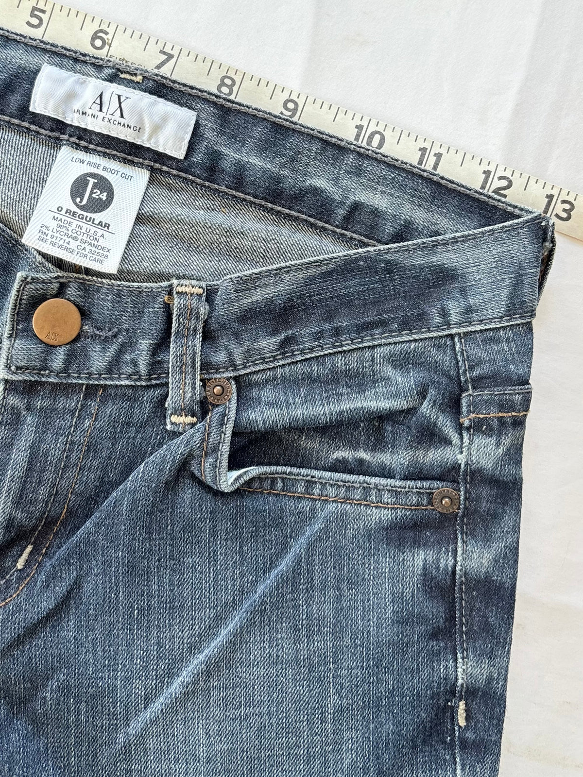 00’s Armarni low rise bootcut jeans | Size 6