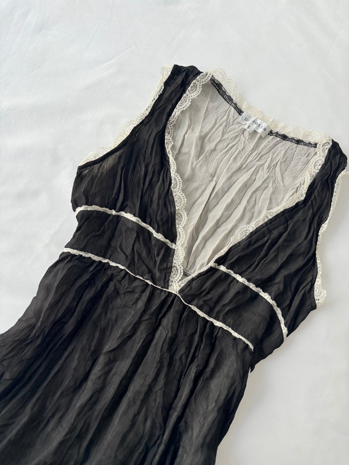 00’s Pozzetta lace trim cami | Size 12