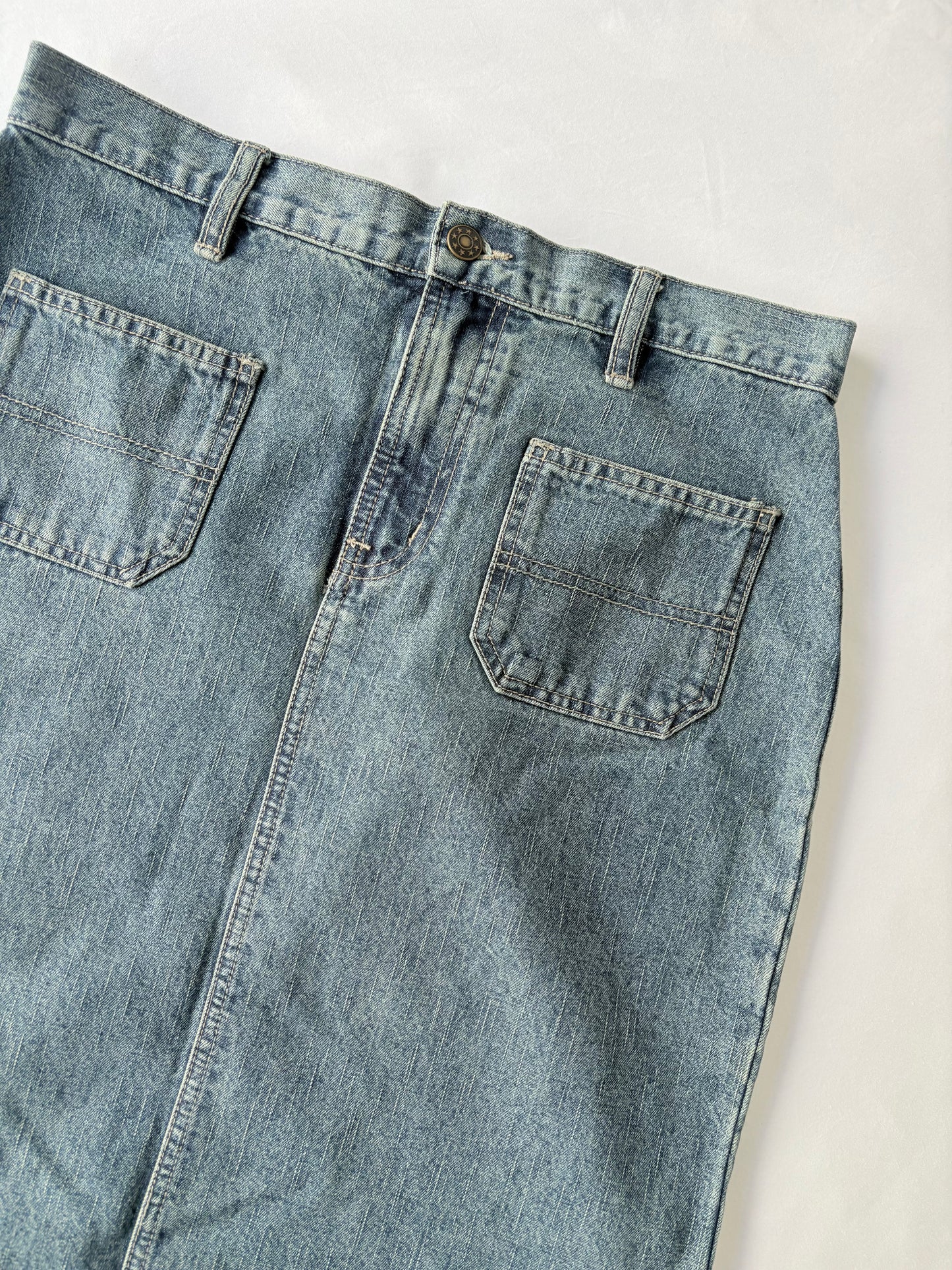 00’s Nutshell denim midi skirt | Size 10