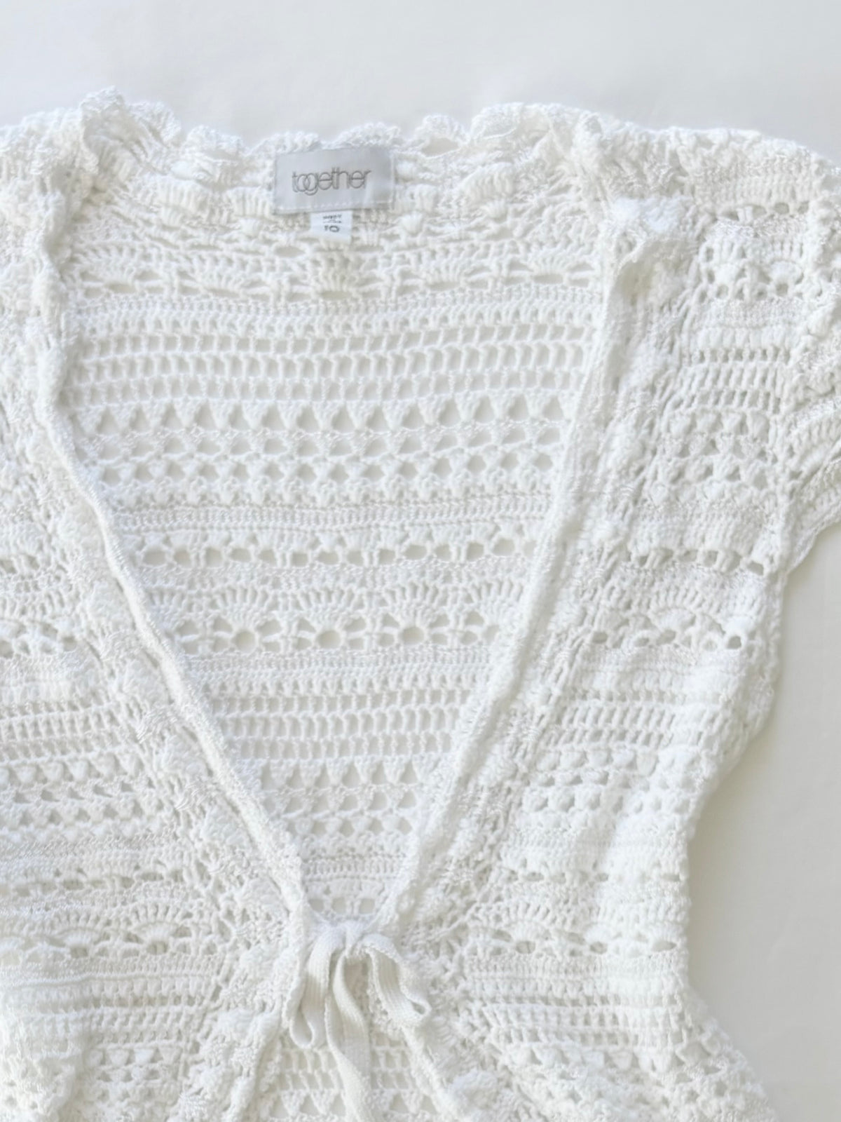00’s Together crochet tie top | Size 10