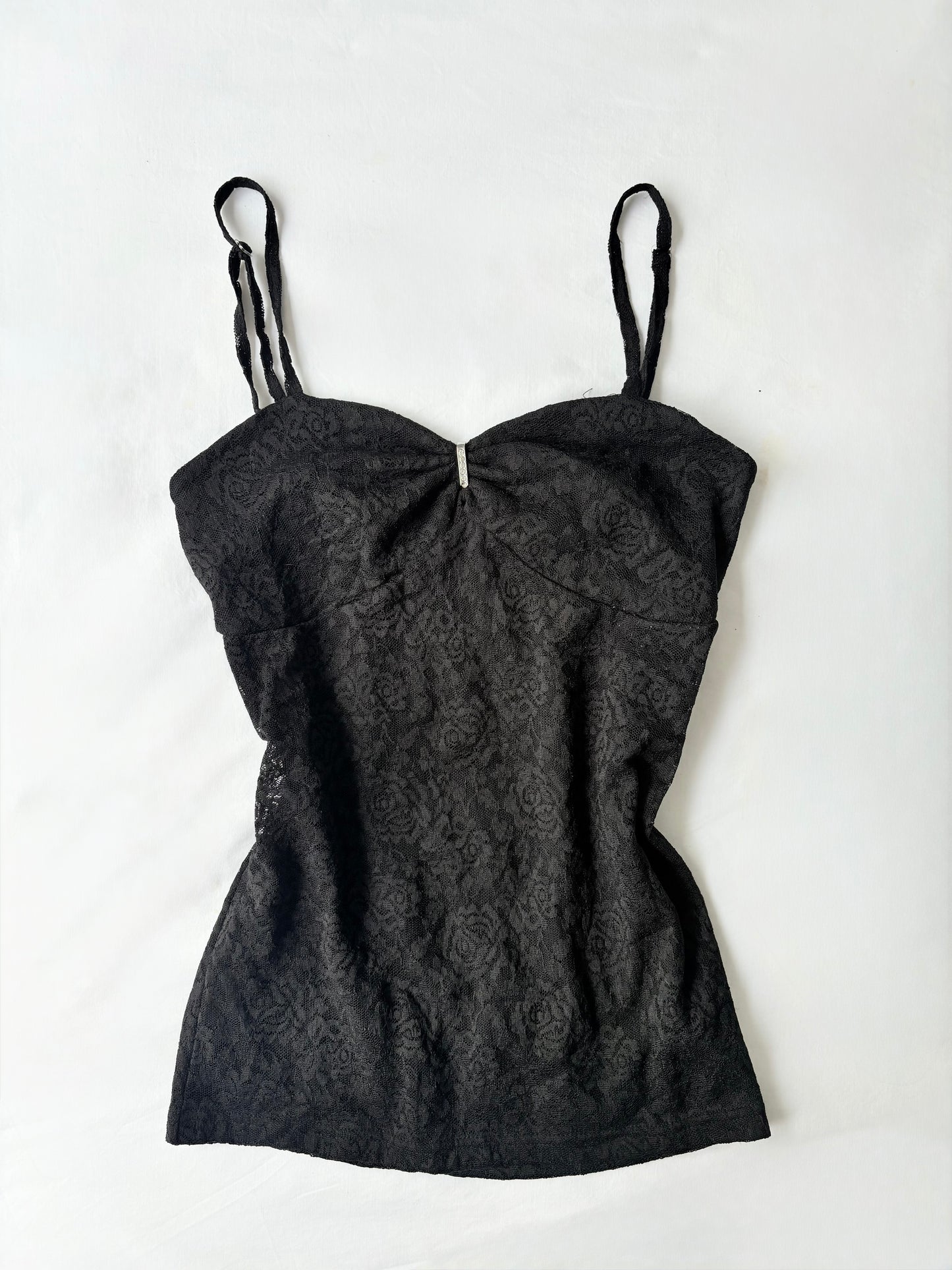 00’s Sorridere lace black cami | Size 12