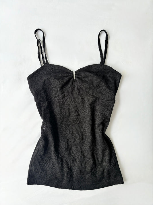 00’s Sorridere lace black cami | Size 12