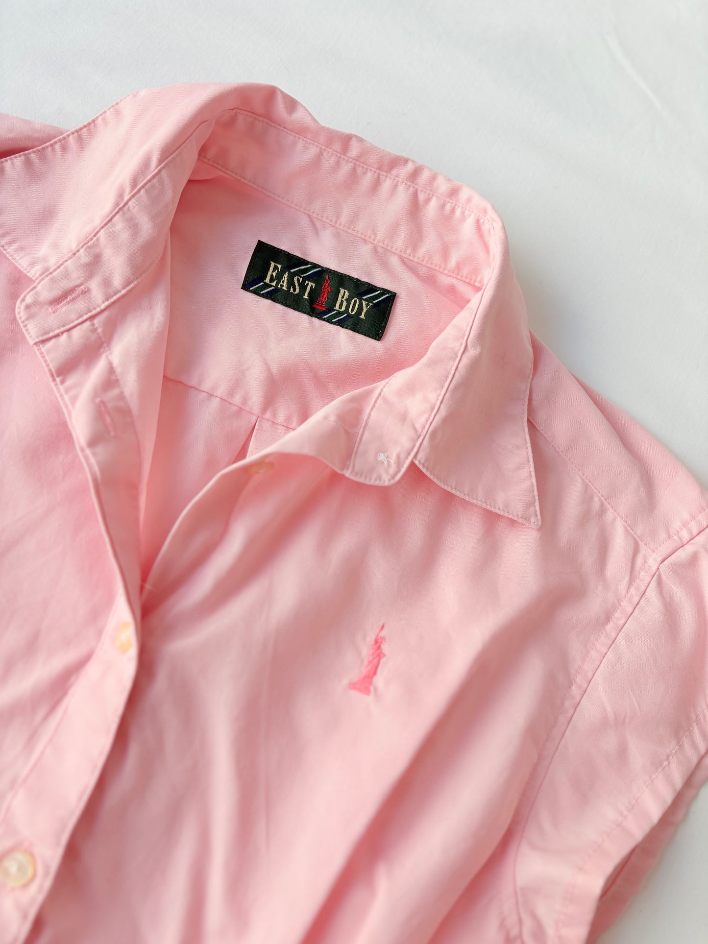 00’s East Boy pink cinched shirt | Size 10