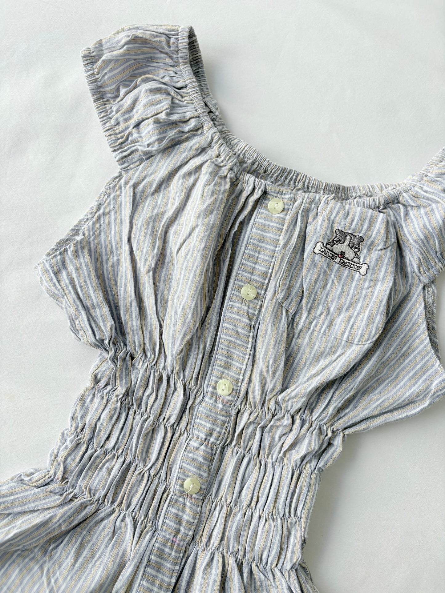 00’s Striped milkmaid top | Size 10