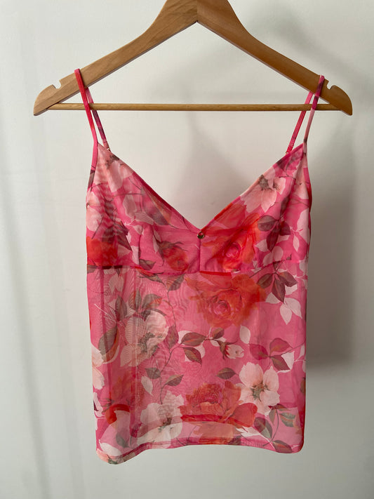 00’s Pink floral cami