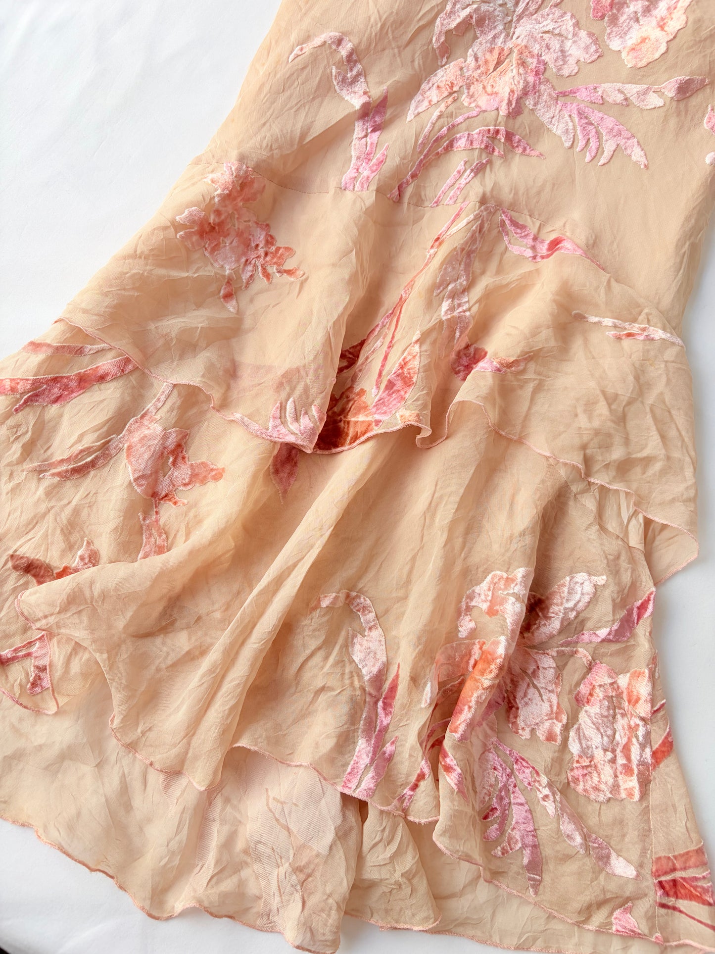 00’s Strawberry Fields silk maxi skirt | Size 6
