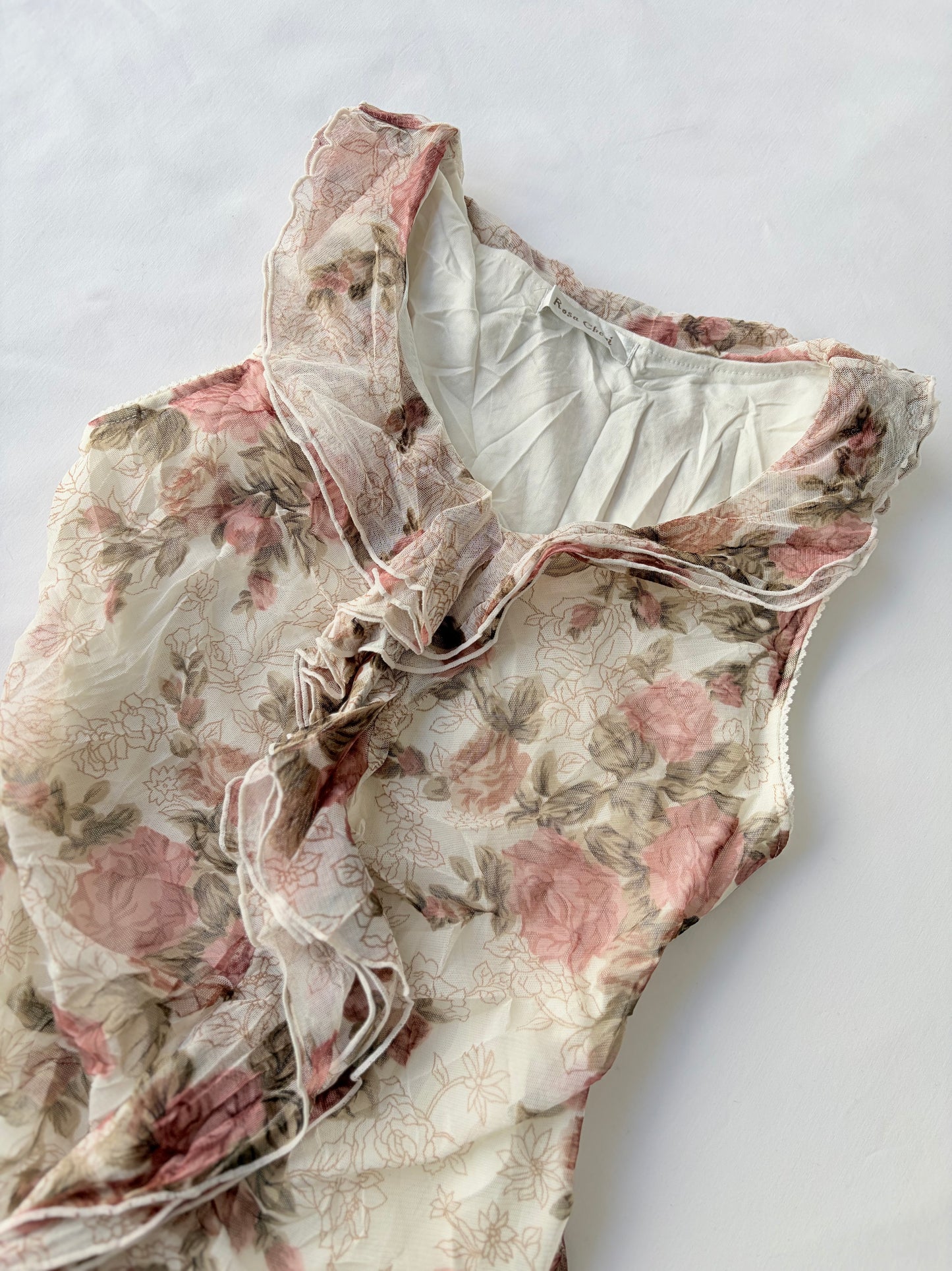 00’s Rosa Cheri ruffle tank | Size 10