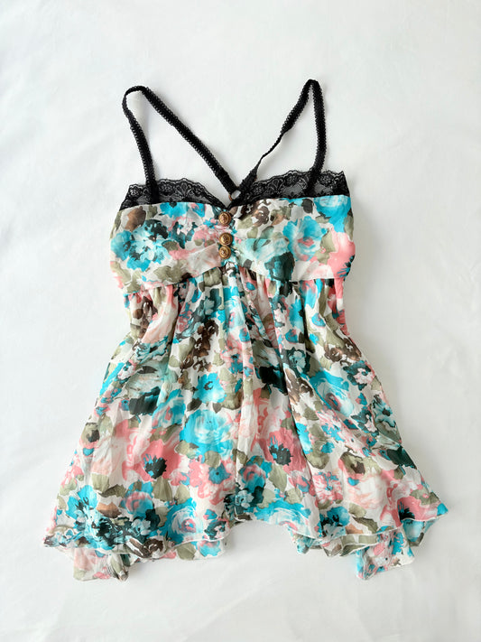 00’s Japanese asymmetrical cami | Size 10