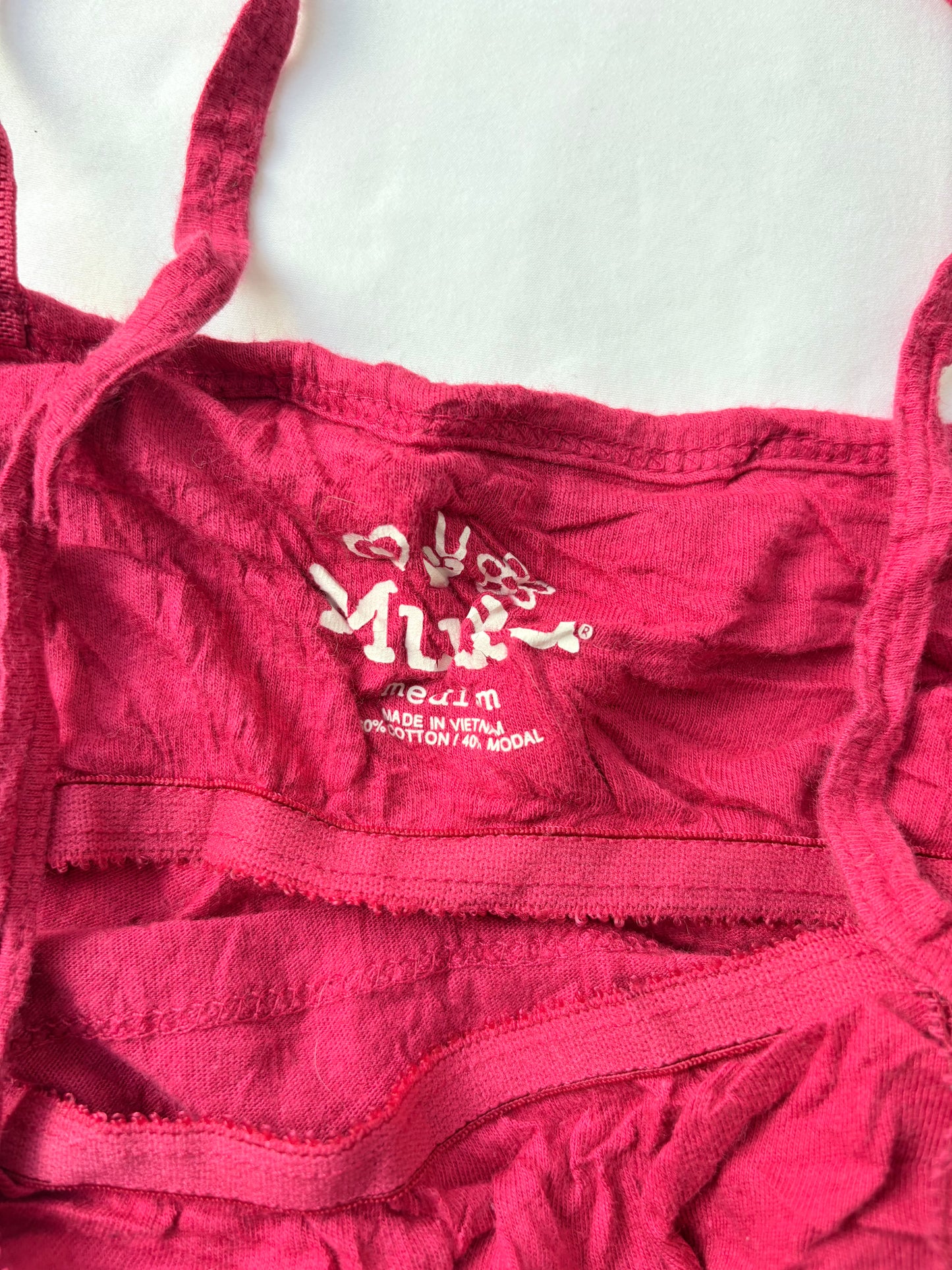 00’s Mudd red lace tank | Size medium