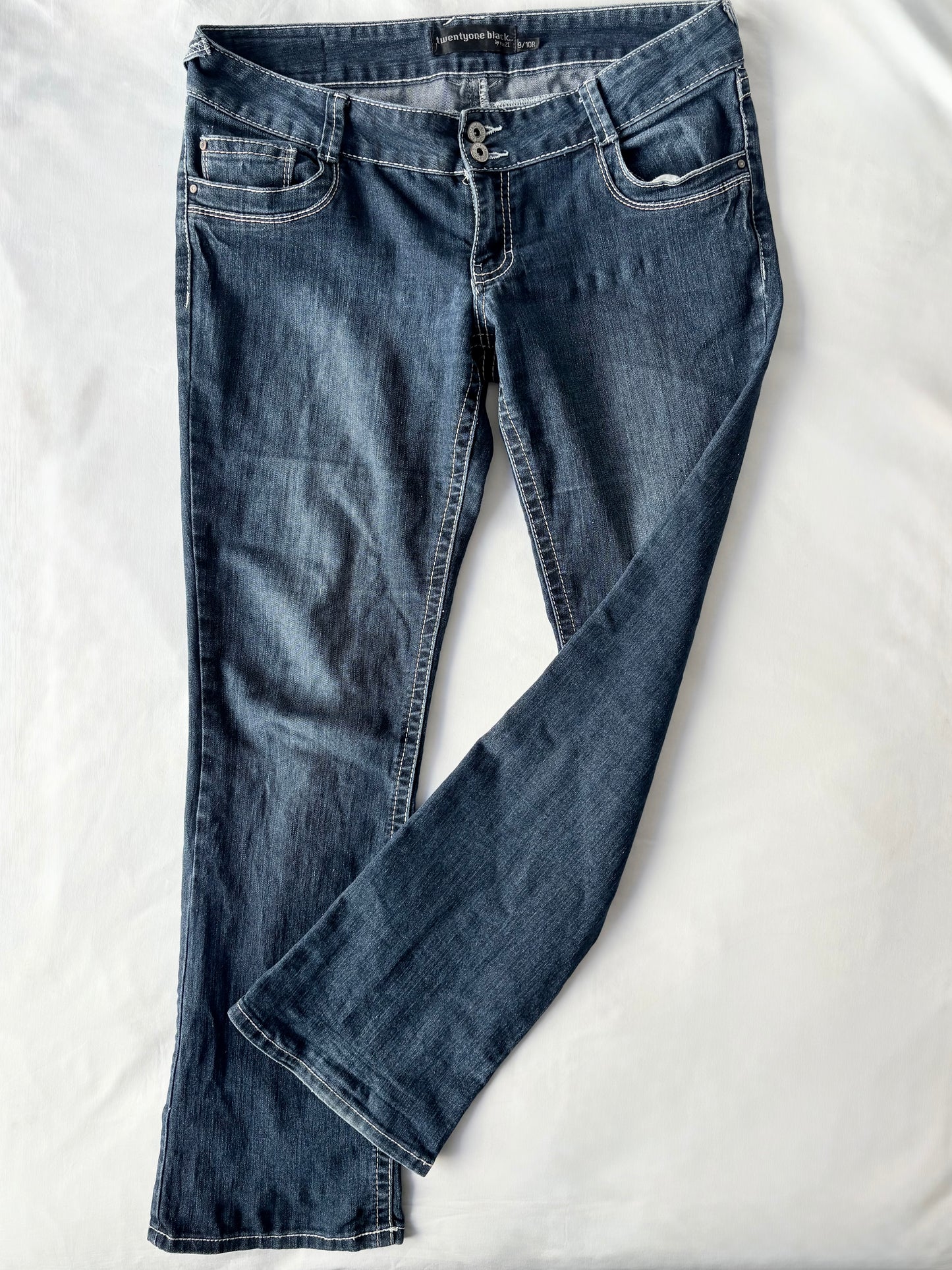 00’s Bootcut embroidered jeans | Size 14