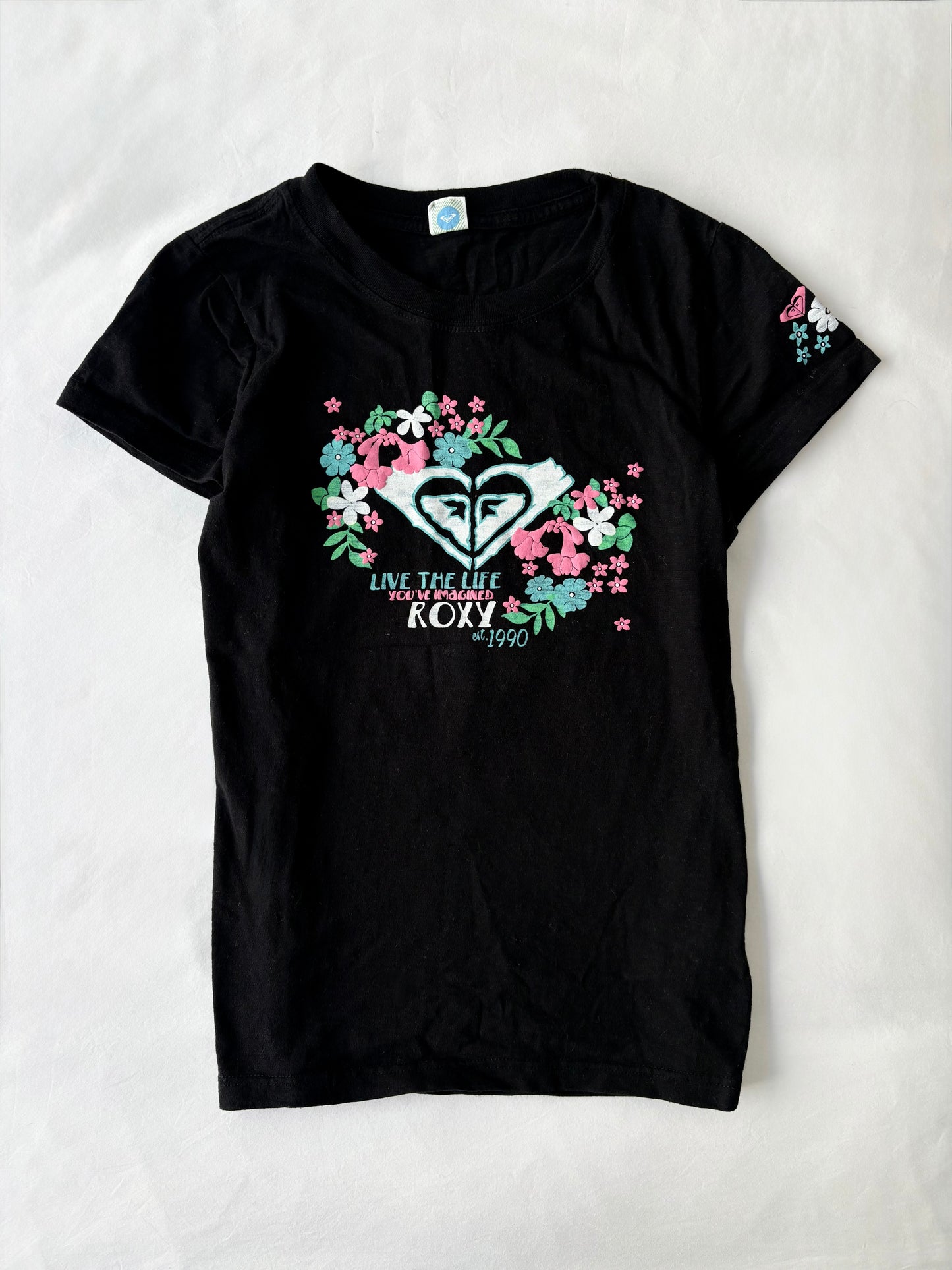 00’s Roxy surf graphic tee | Size small