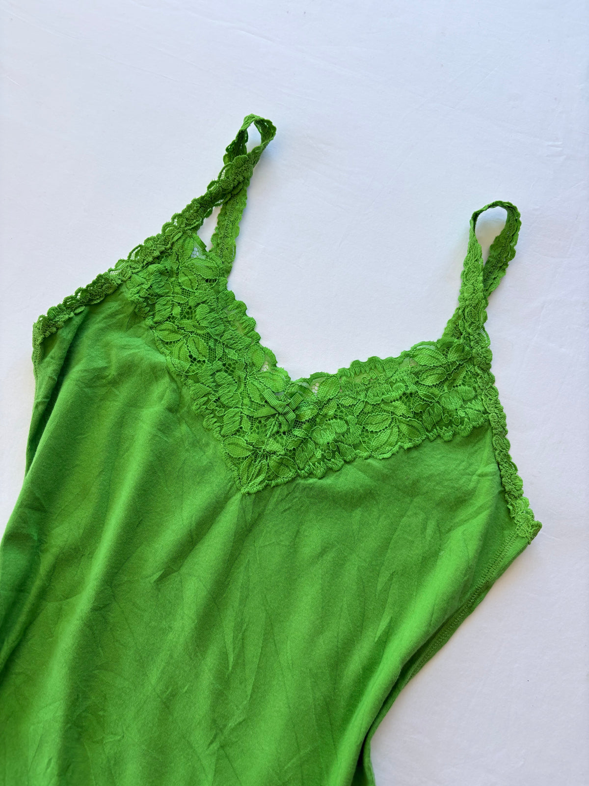 00’s Abercrombie and fitch green lace tank | Size large
