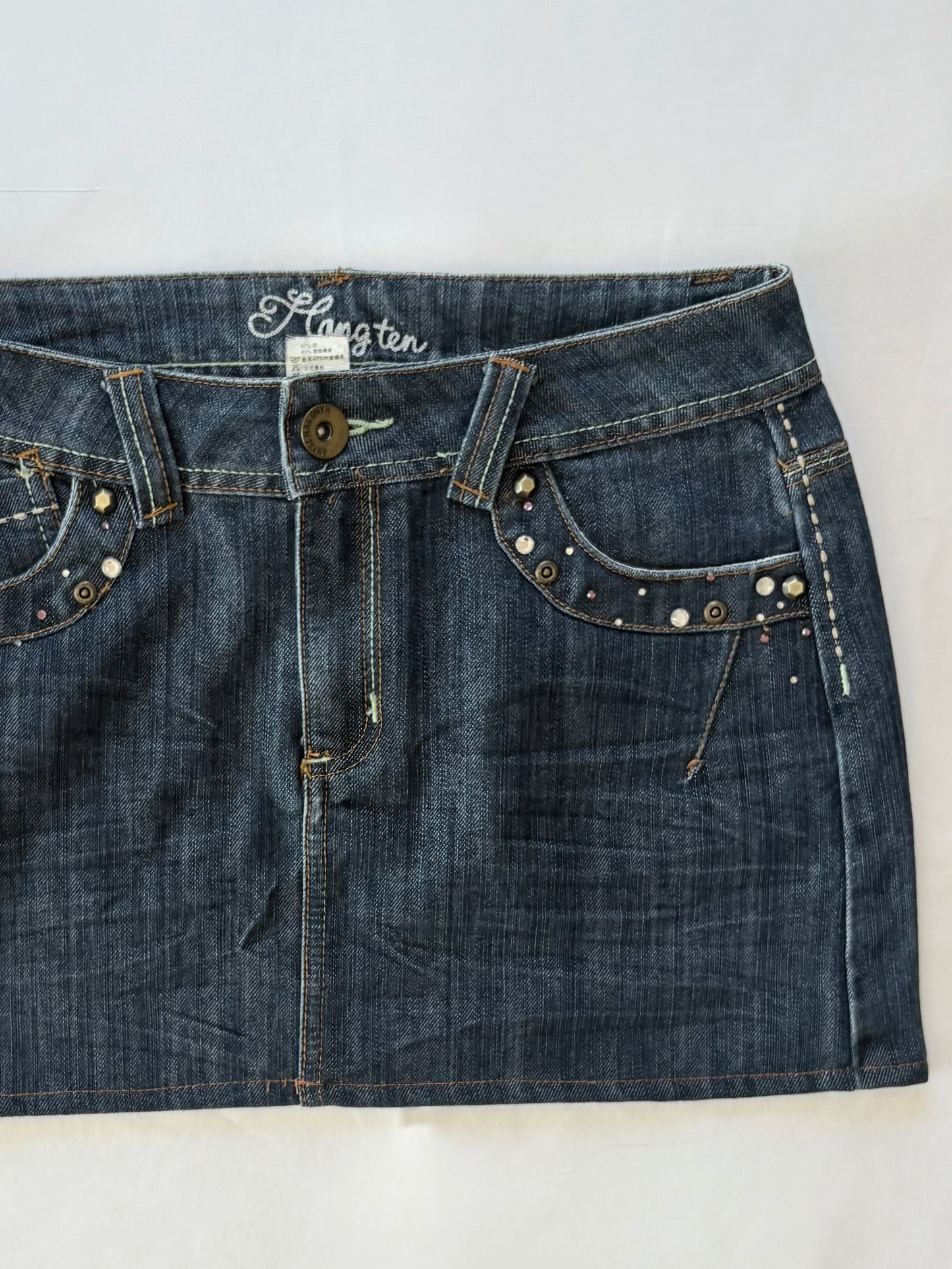 00’s Hang Ten bedazzled mini skirt | Size 10