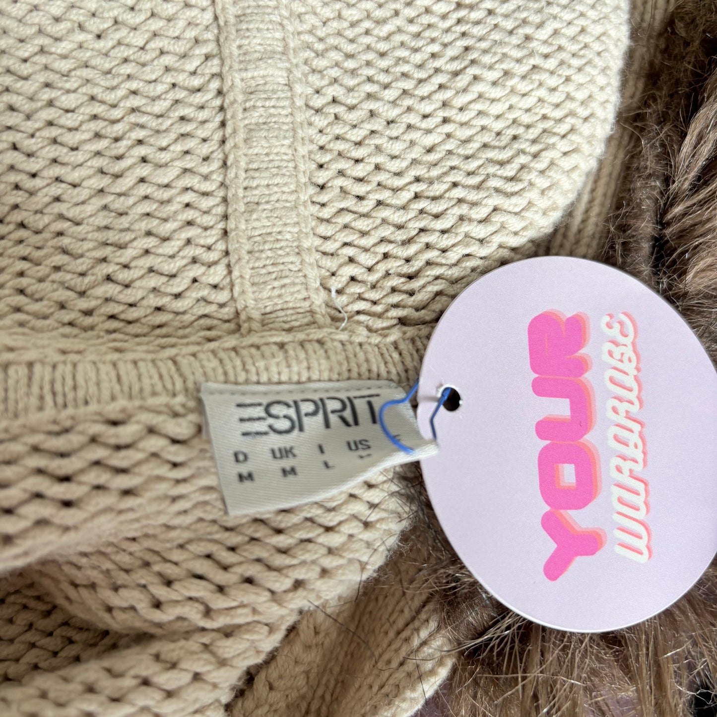 00’s Esprit fur trim longline cardigan | Size medium