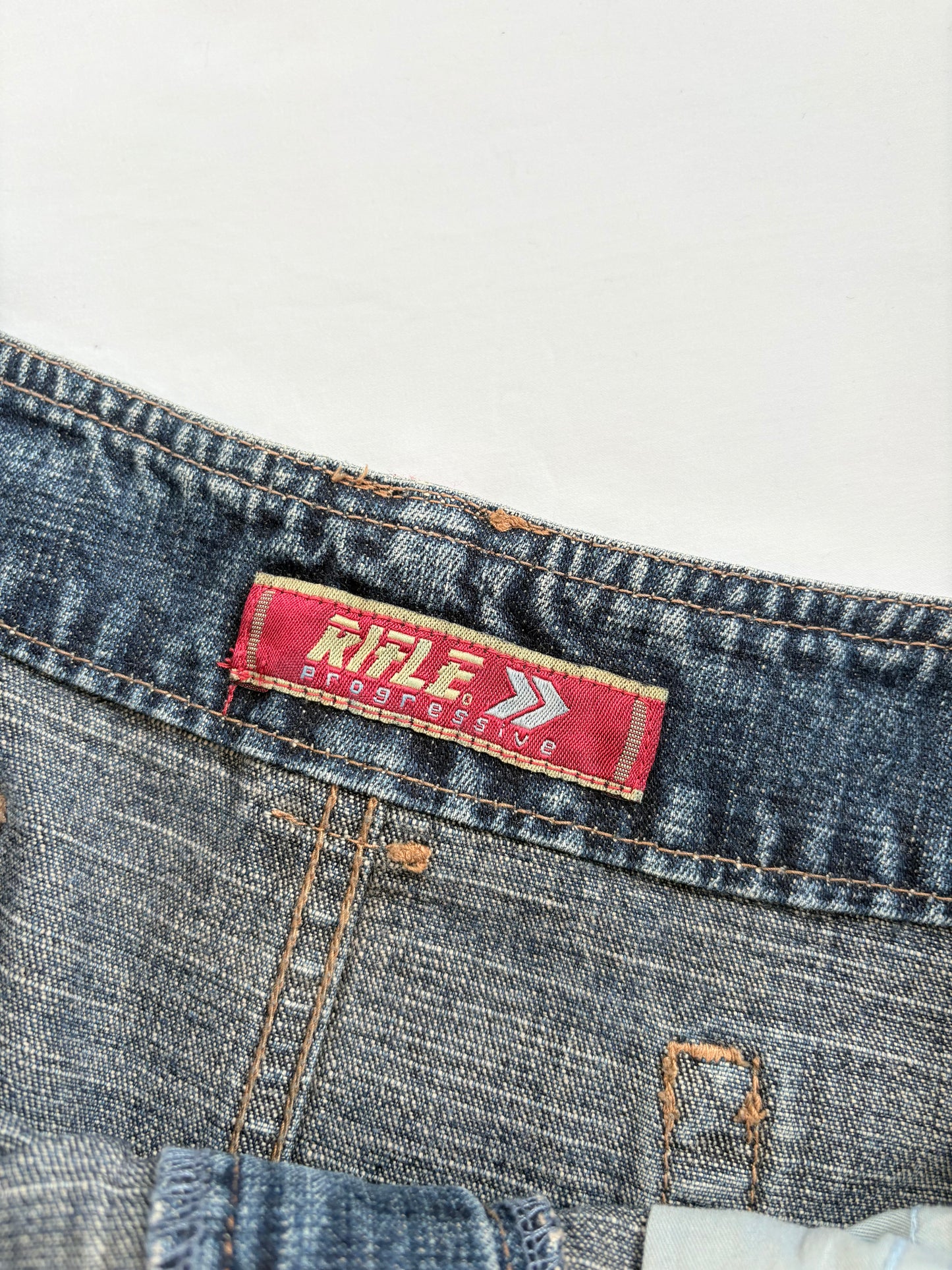 00’s Rifle denim mini skirt | Size 12