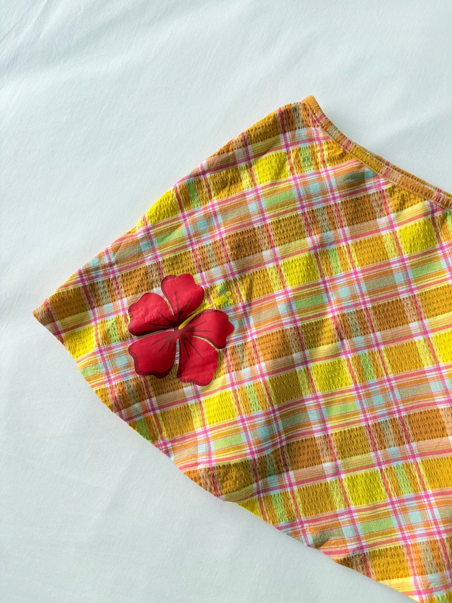 00’s Hibiscus mini skirt | Size 8