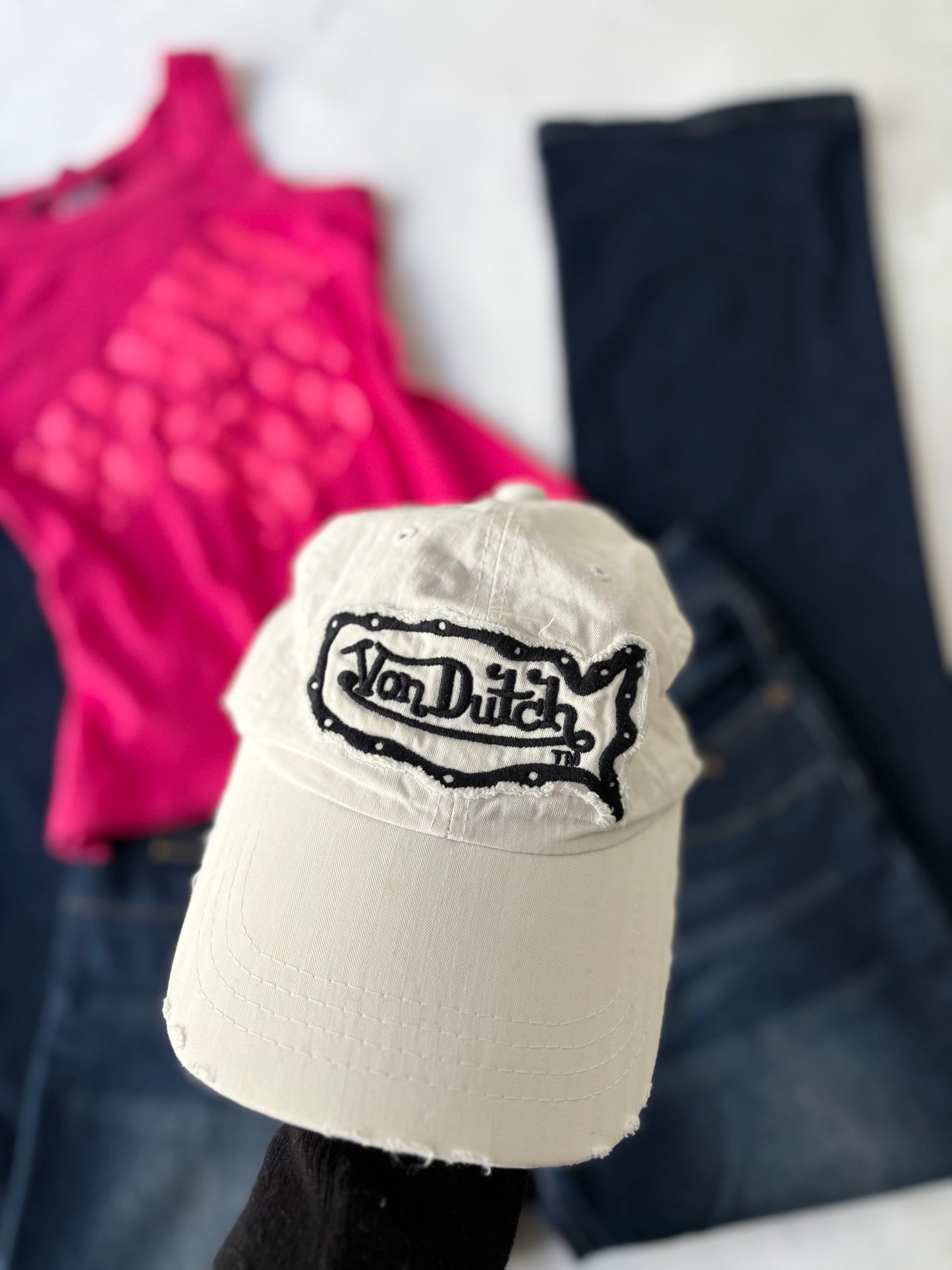 00’s Von Dutch white cap