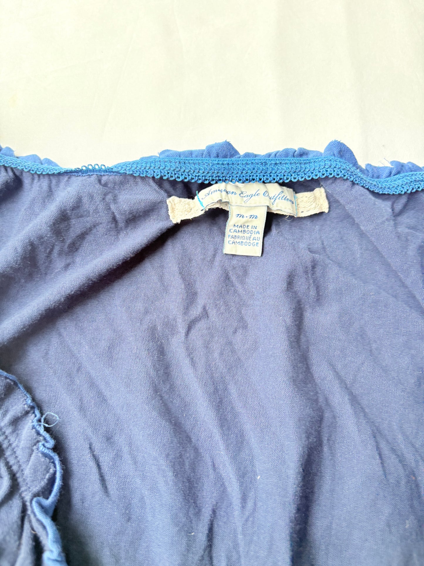 00’s American Eagle babydoll tie top | Size medium