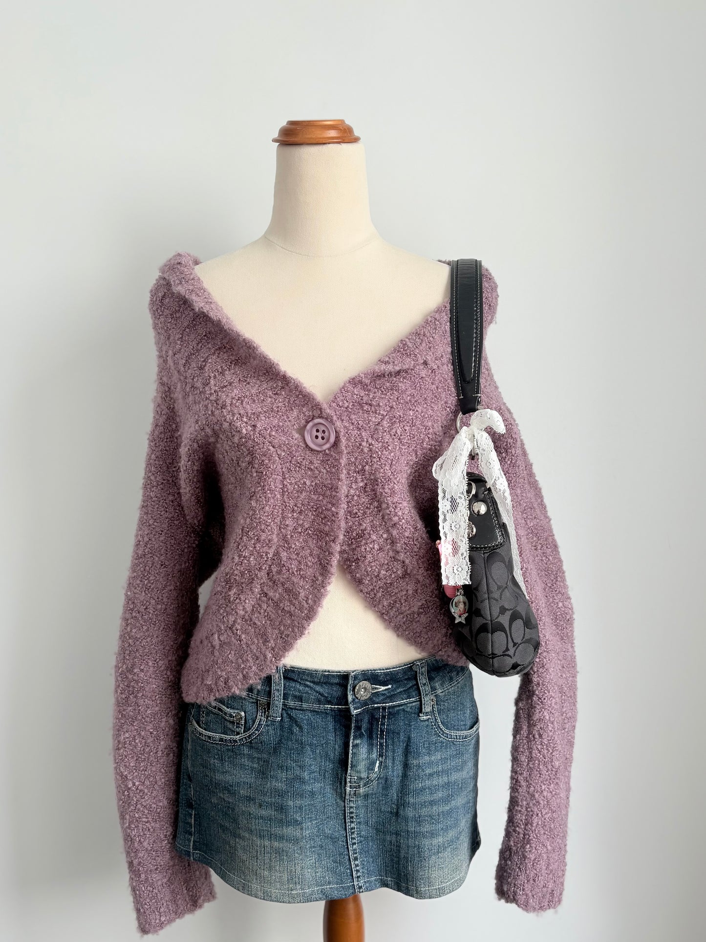00’s Hot Options purple cardigan | Size 14