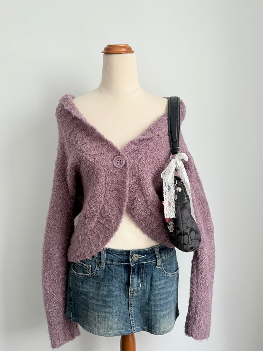 00’s Hot Options purple cardigan | Size 14
