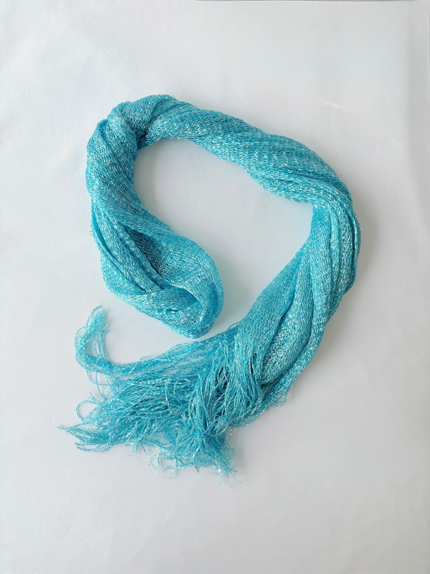 00’s Blue sparkle scarf