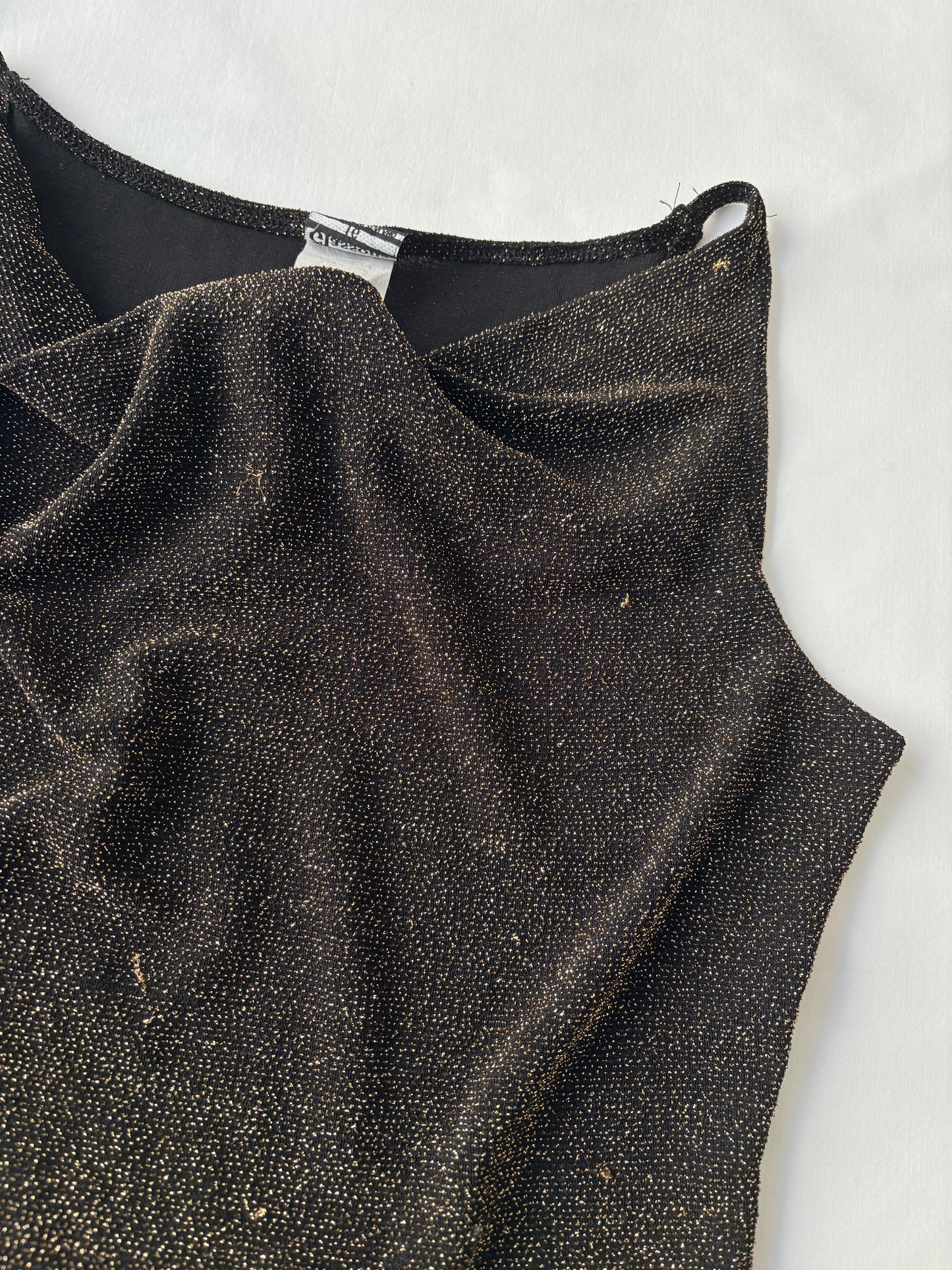 00’s Gold cowl neck cami | Size 14