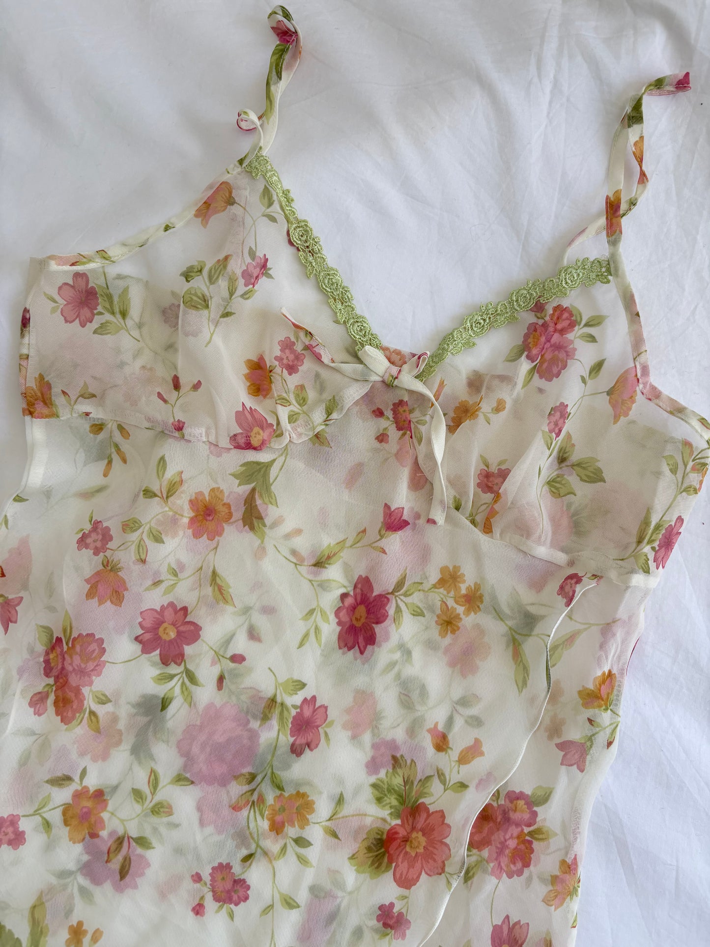 90’s Floral mini slip dress | Size 10-12