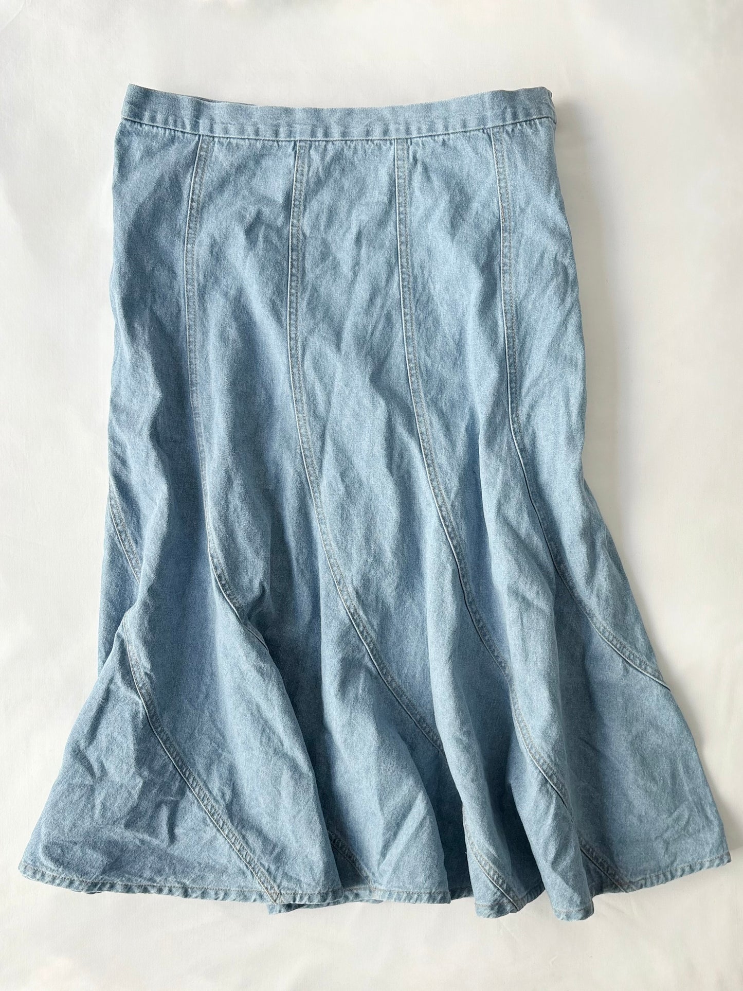 00’s Denim panel midi skirt | Size 12