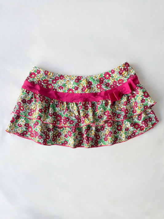 00’s Japanese floral mini skirt | Size 6