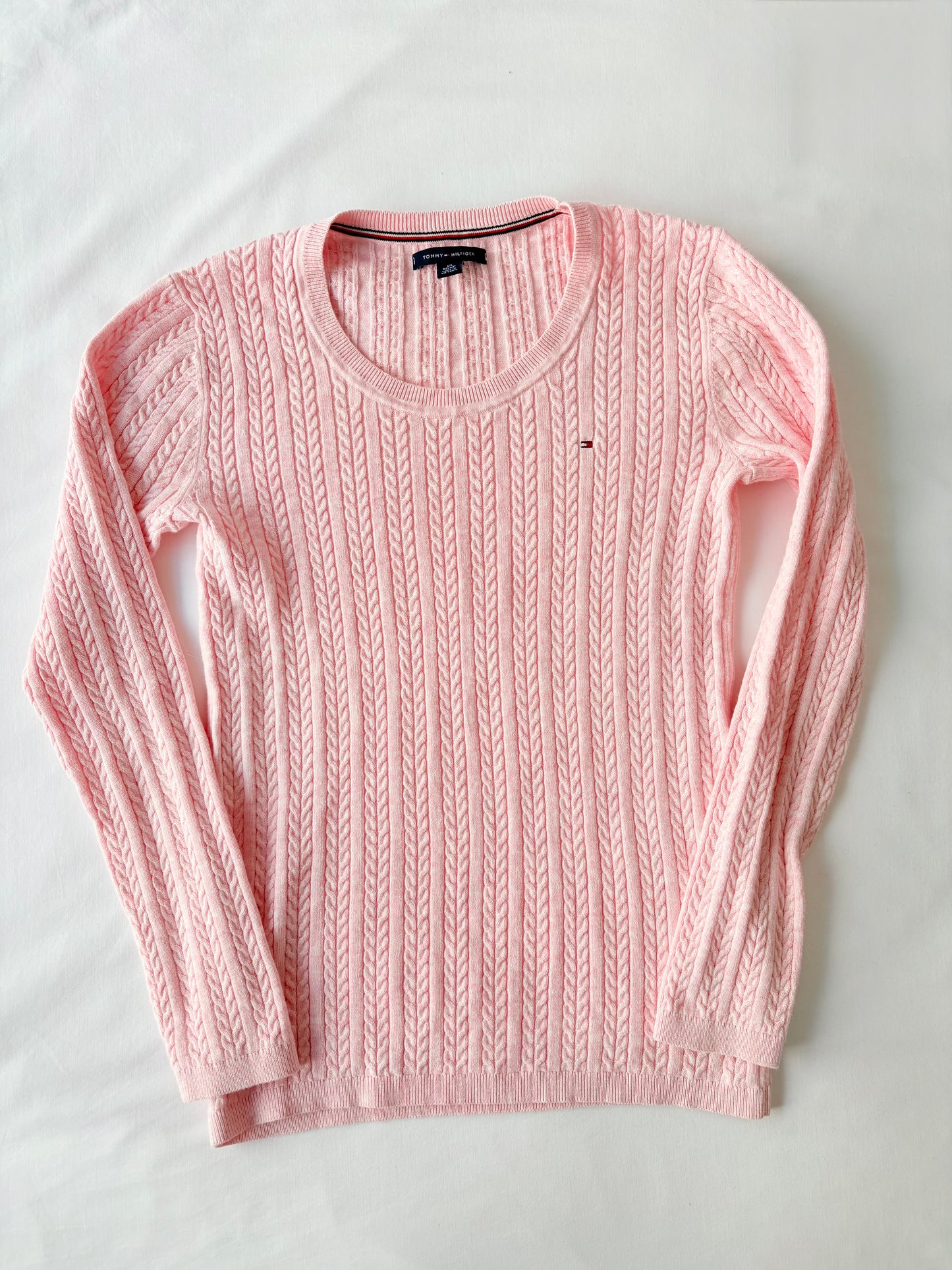 Tommy Hilfiger pink cable knit | Size XS-M