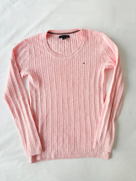 Tommy Hilfiger pink cable knit | Size XS-M