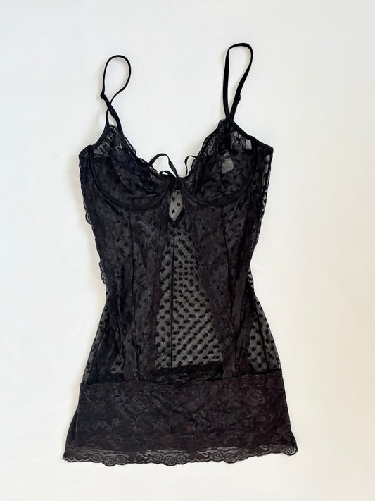 00’s Rampage heart mesh dress | Size 8
