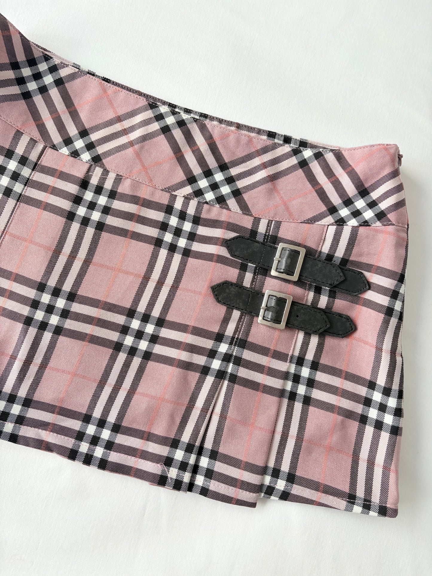 00’s Yuan Shin plaid mini skirt | Size 8