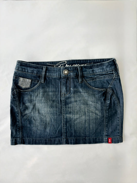 00’s Esprit bedazzled denim skirt | Size 10