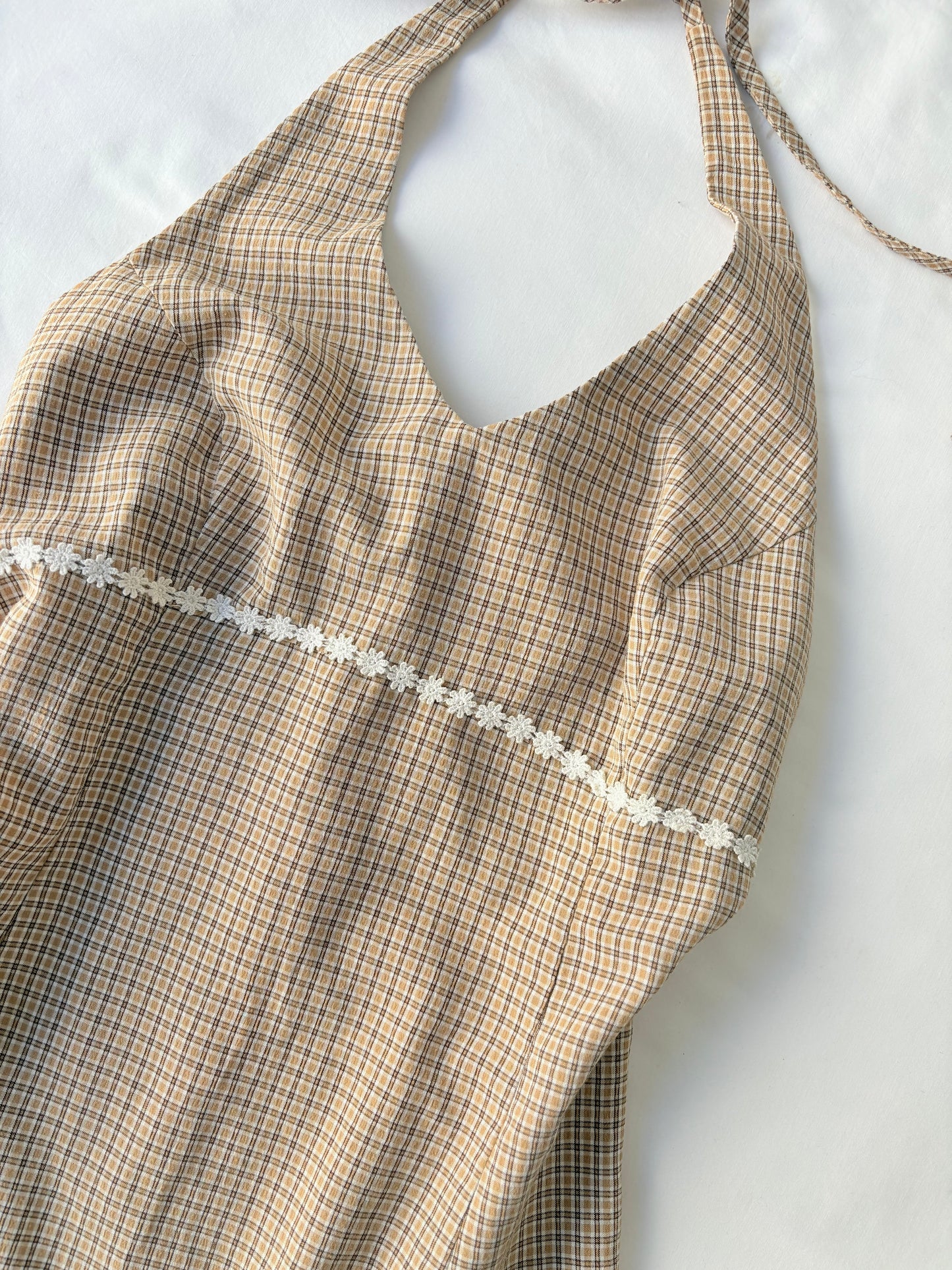 00’s Daisy halter mini dress | Size 10