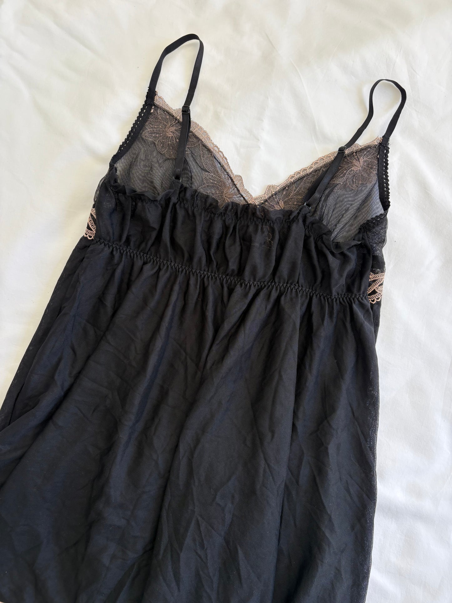 90’s Babydoll black slip | Size 10-12