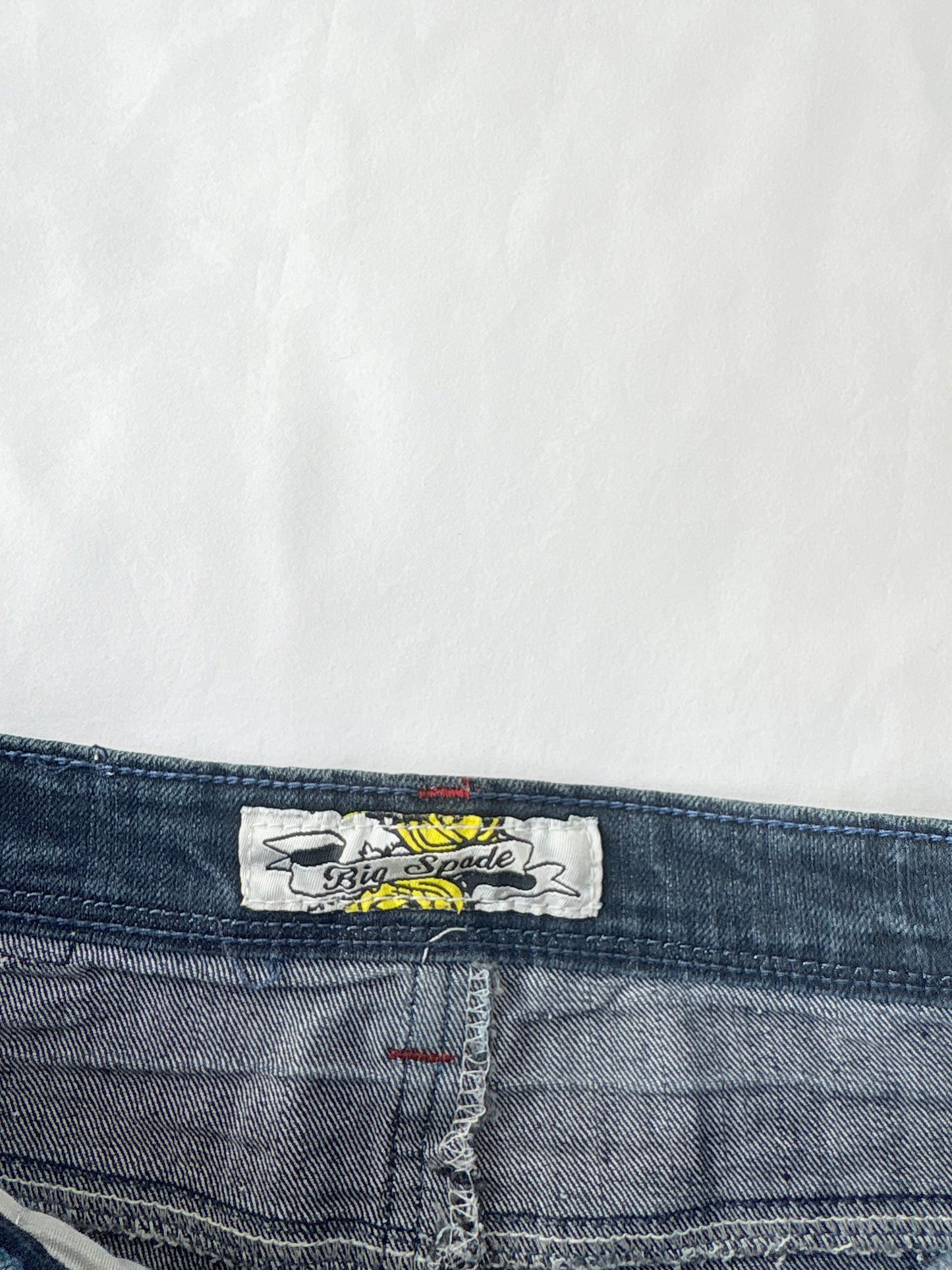 00’s Denim heart mini skirt | Size 8