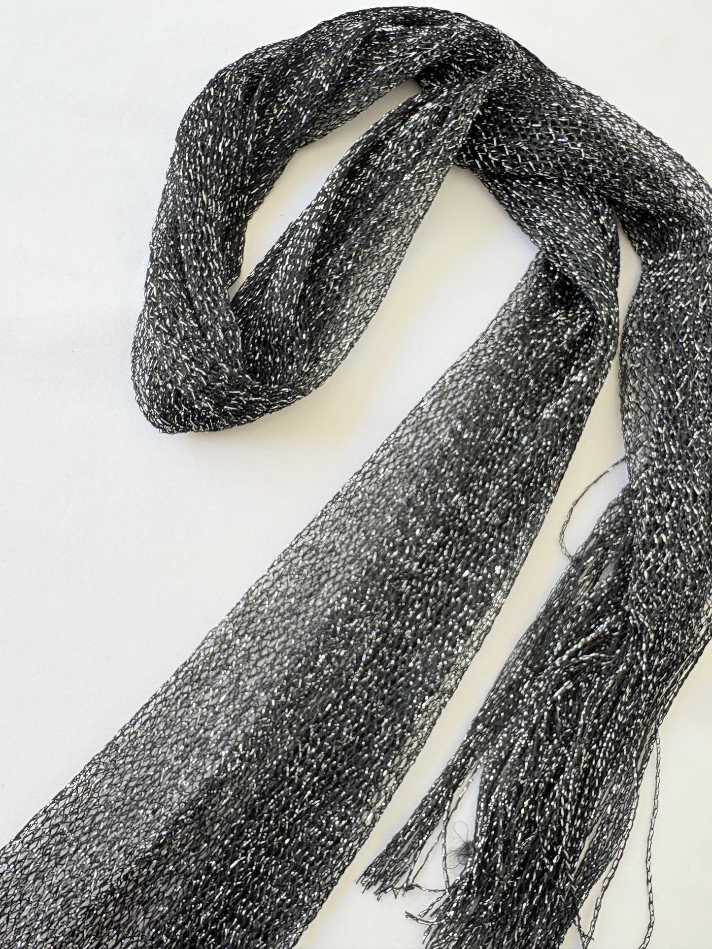 00’s Black sparkly festival scarf