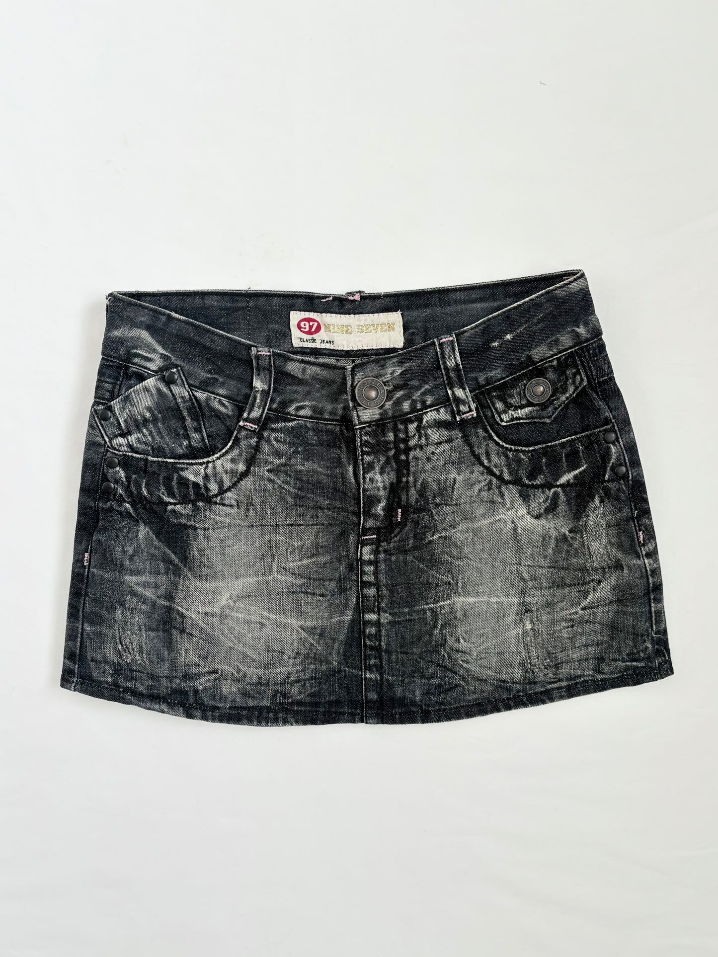 00’s Nine Seven washed grey skirt | Size 10