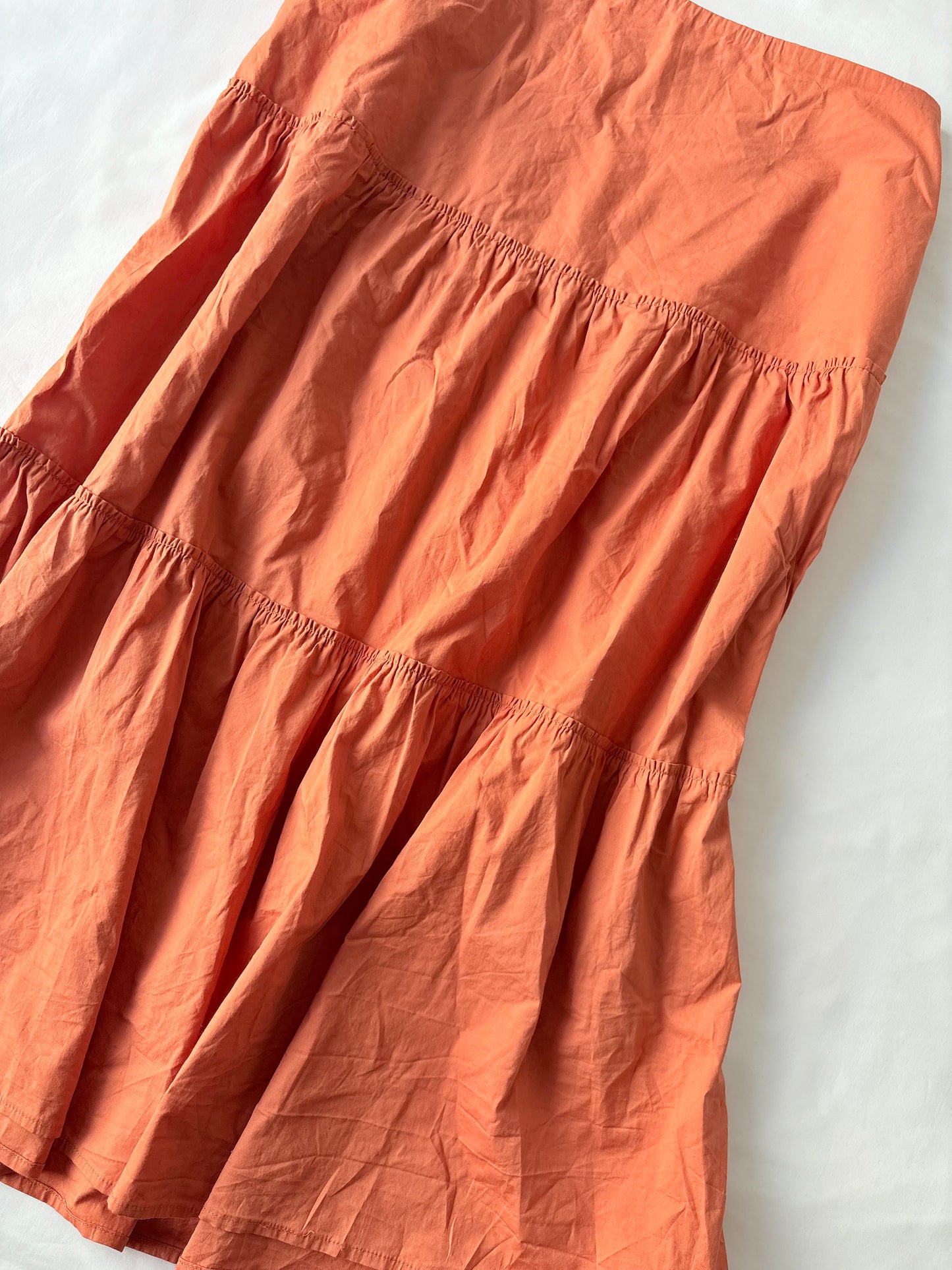 Jump tiered orange midi skirt | Size 12