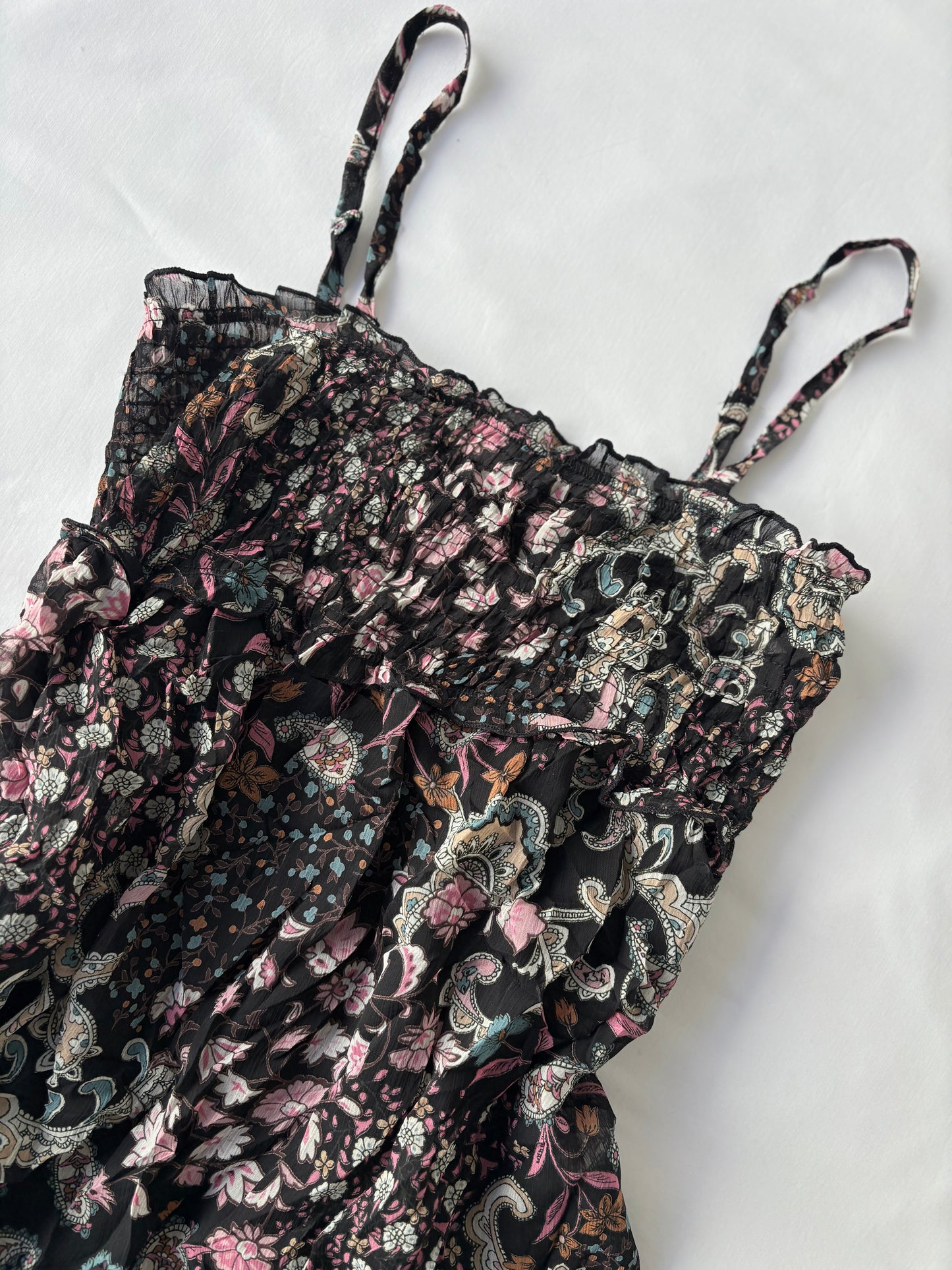 00’s Paisley longline cami | Size 8-10