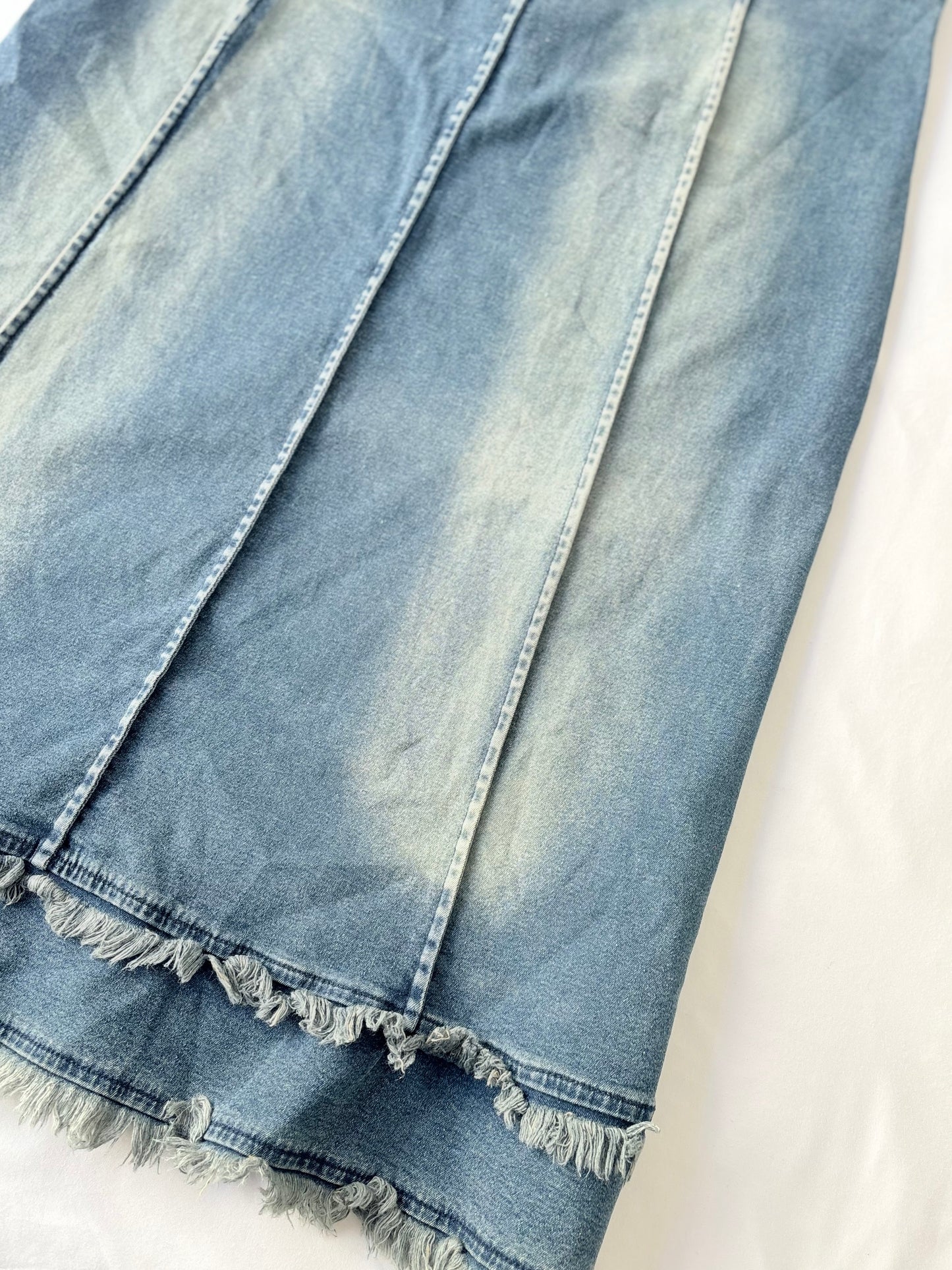00’s Texas Denim panel midi skirt | Size 14