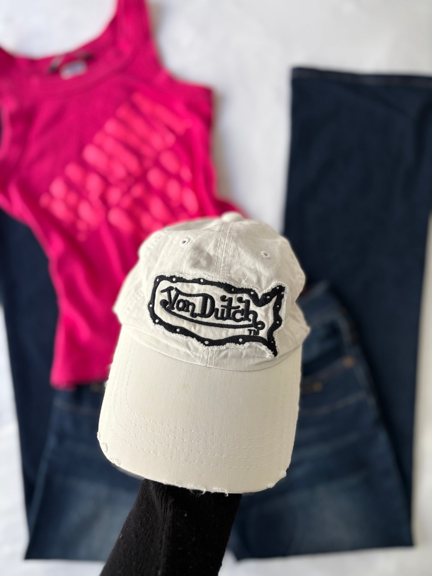 00’s Von Dutch white cap