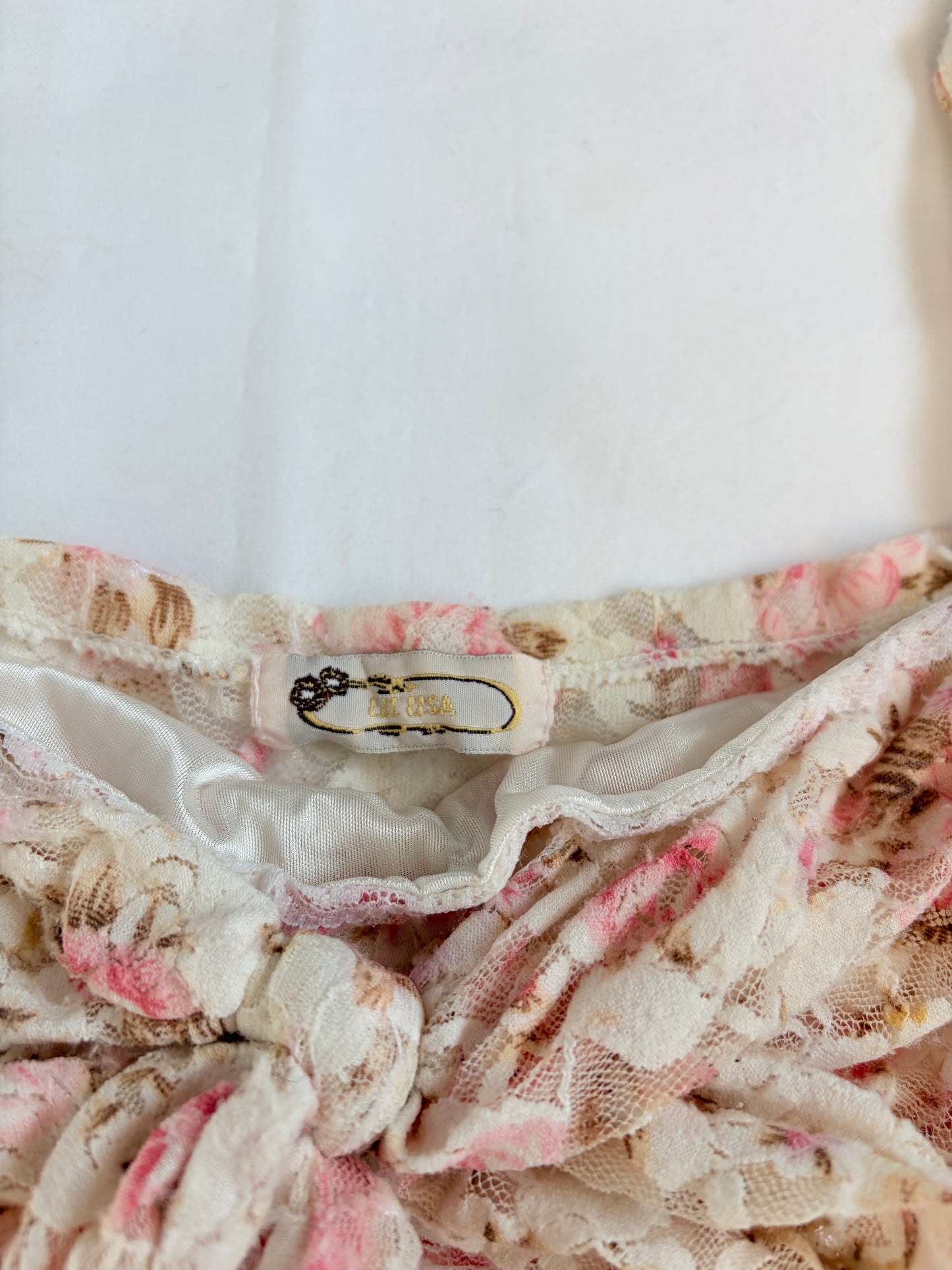 00’s Liz Lisa asymmetrical floral top | Size 8