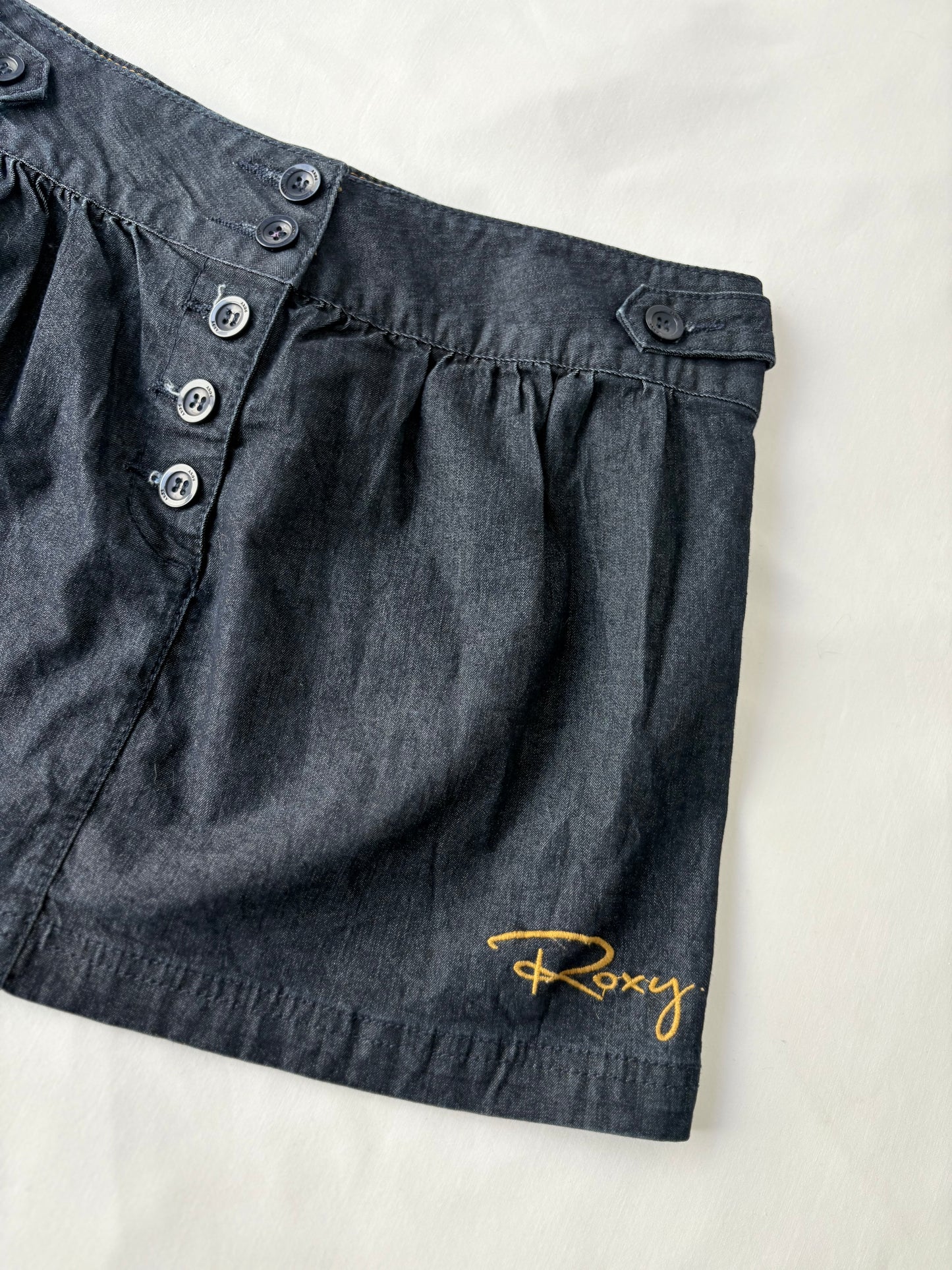 00’s Roxy dark denim skirt | Size 8