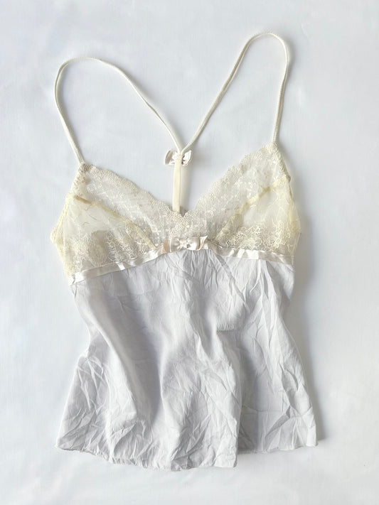 00’s Amphi lace bow cami | Size 10