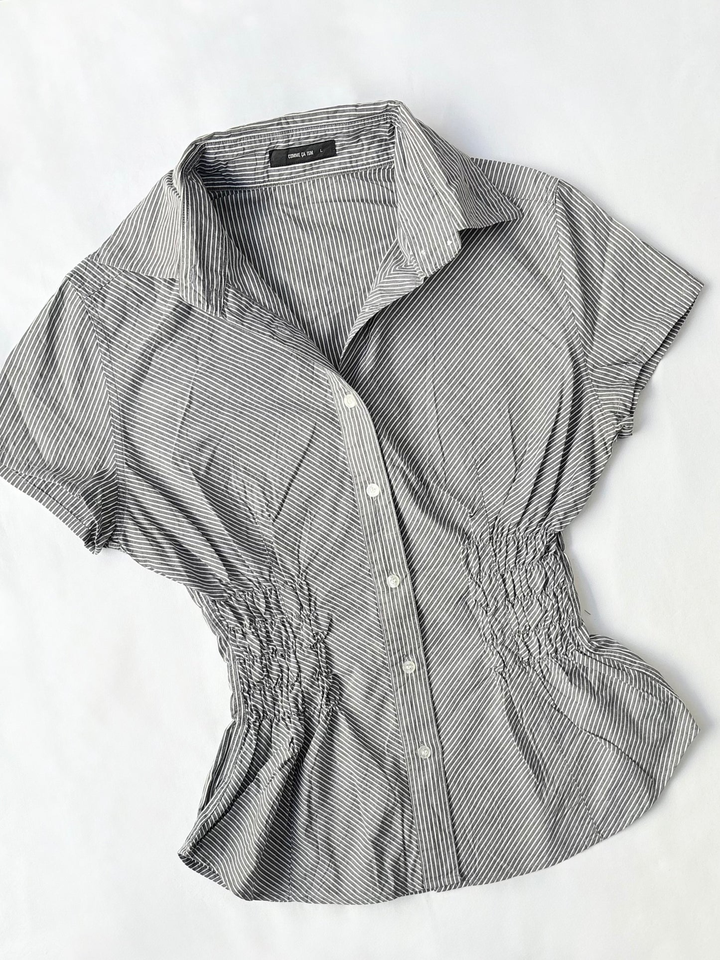 00’s Comme Ca Ism cinched shirt | Size 8