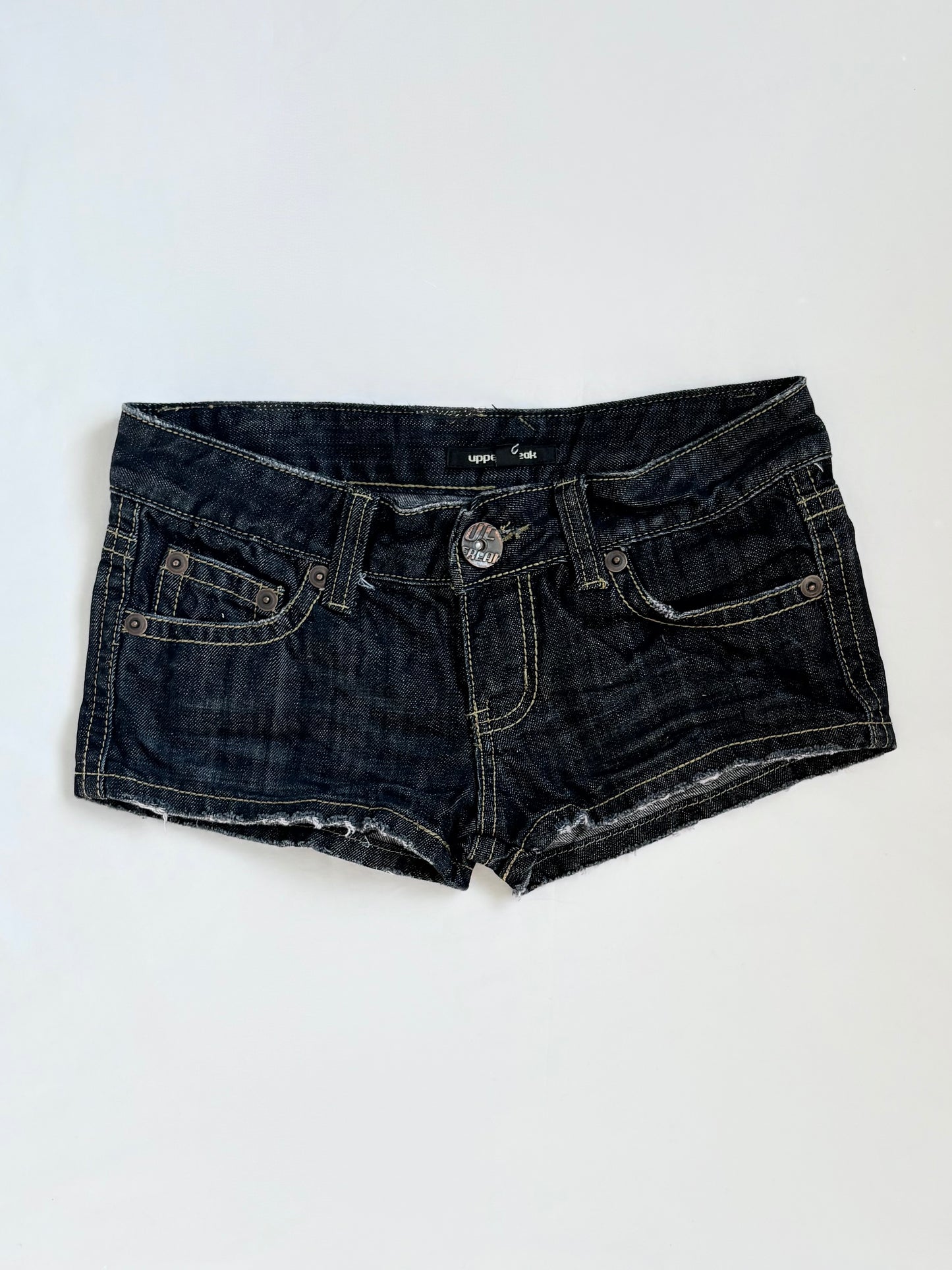 00’s Upper Freak dark wash shorts | Size 8